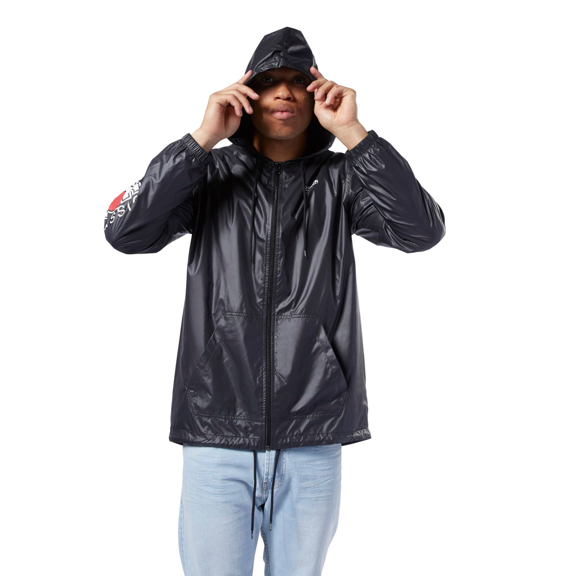 Reebok Classics International Red Button Windbreaker