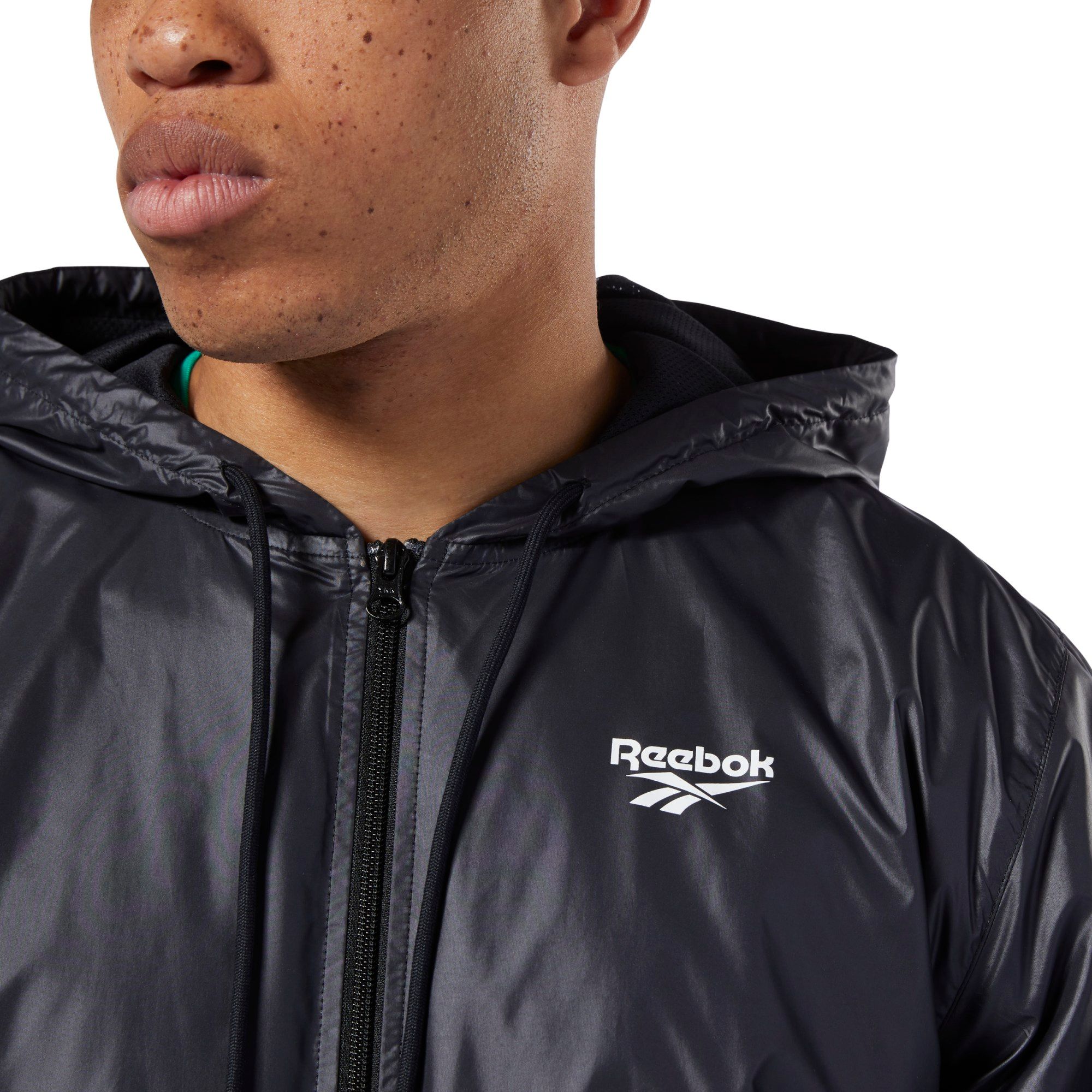 Reebok Classics International Red Button Windbreaker