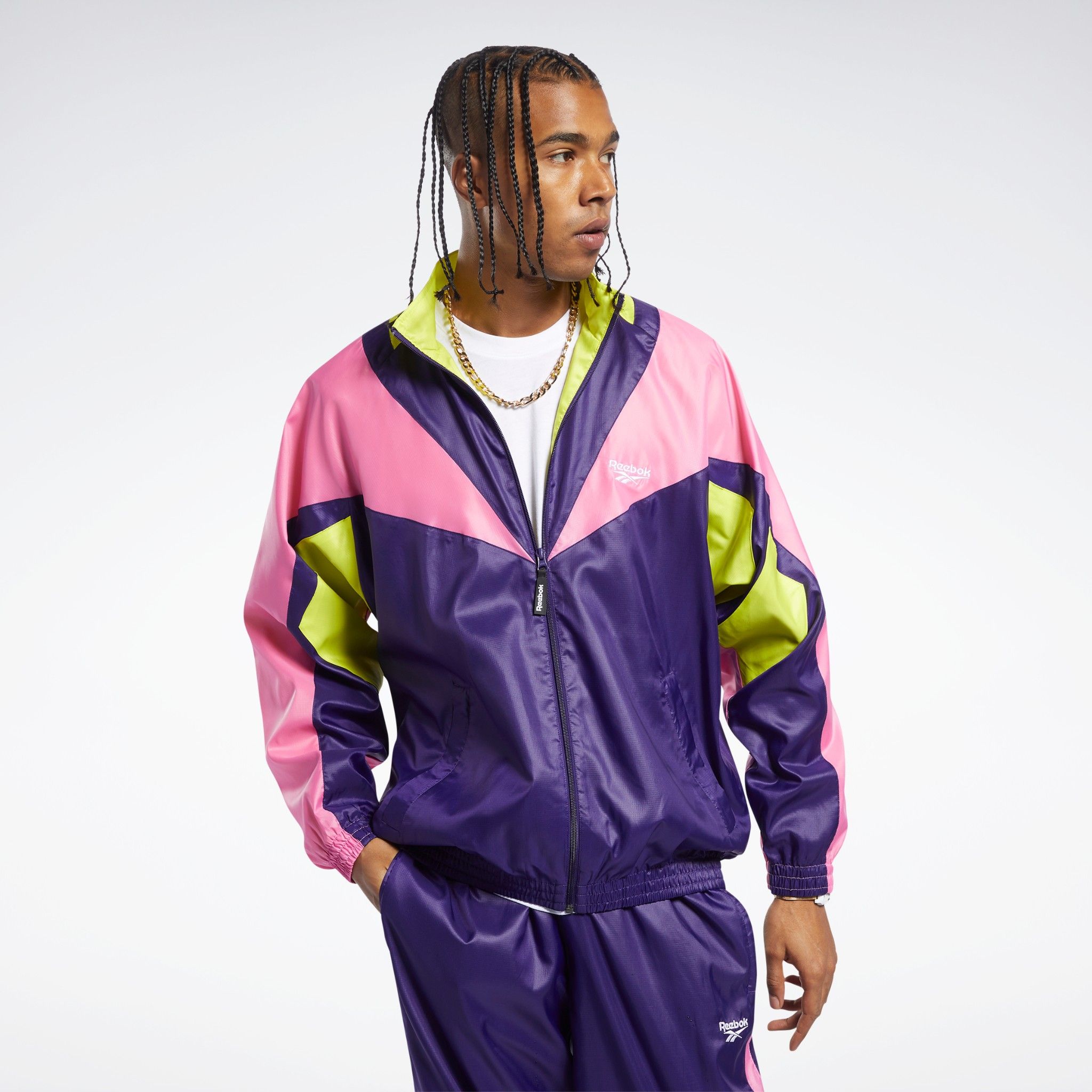 Reebok Classics Twin Vector Track Jacket 'Mystic Orchid'