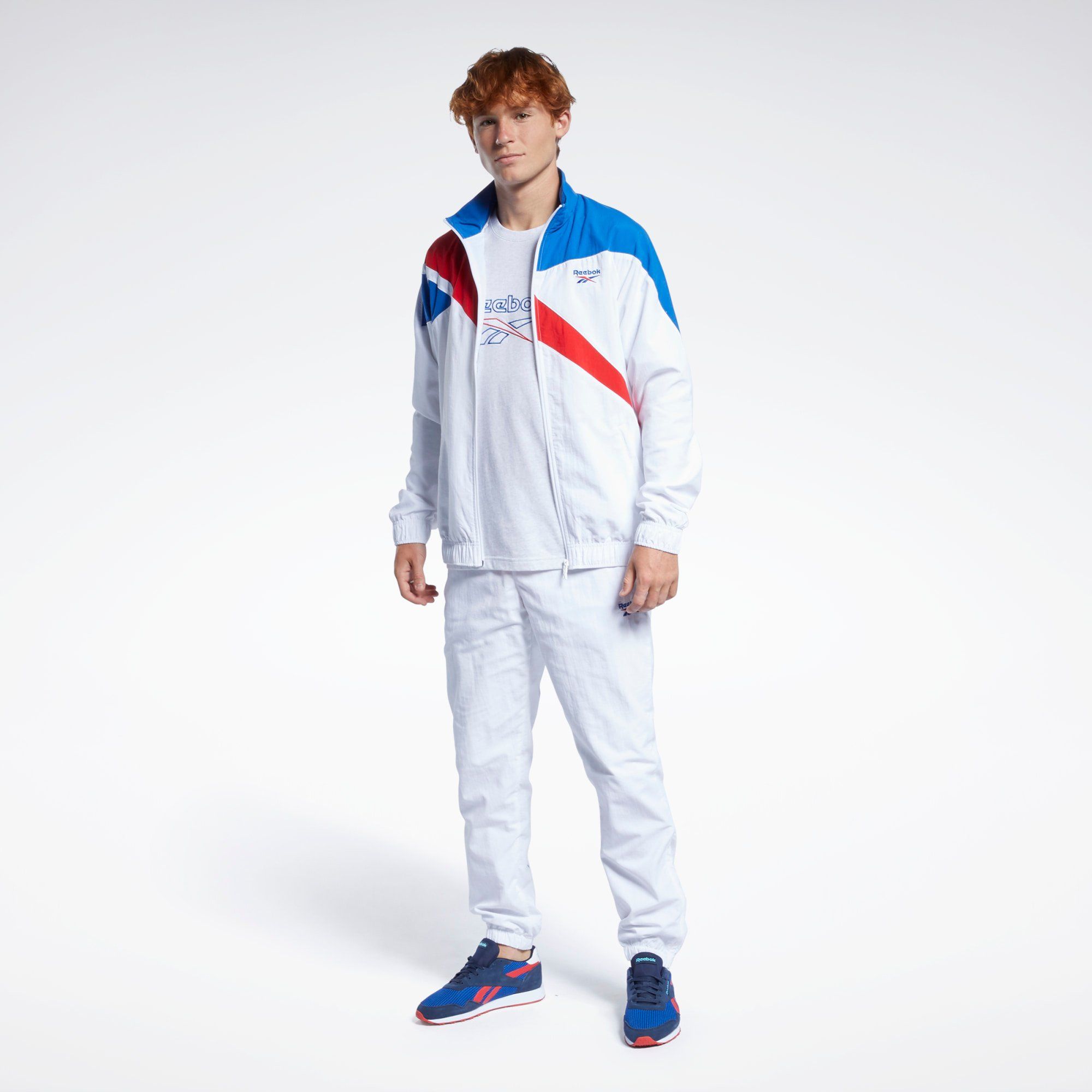Reebok Classics Vector Track Jacket - White/Blue/Red