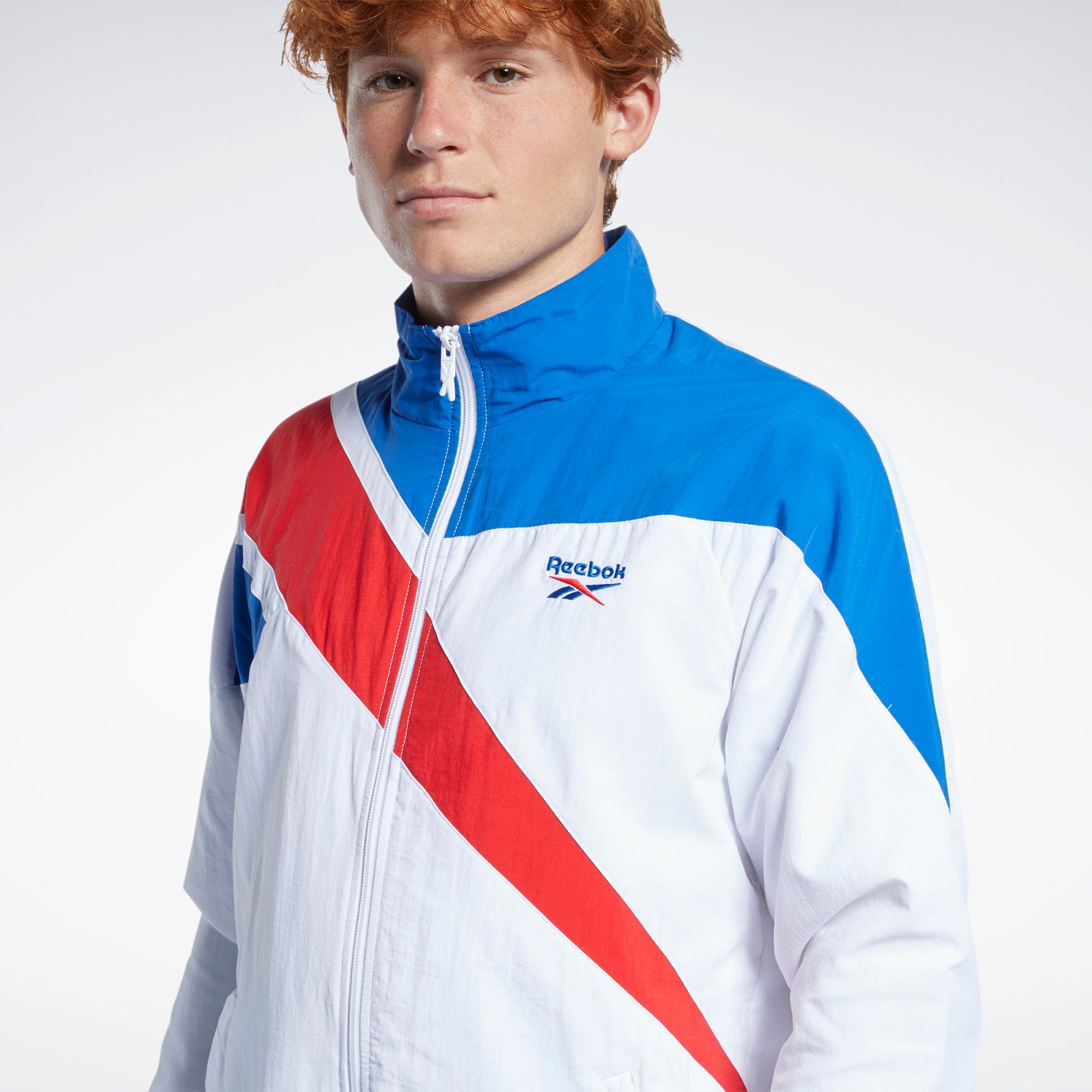 Reebok Classics Vector Track Jacket - White/Blue/Red
