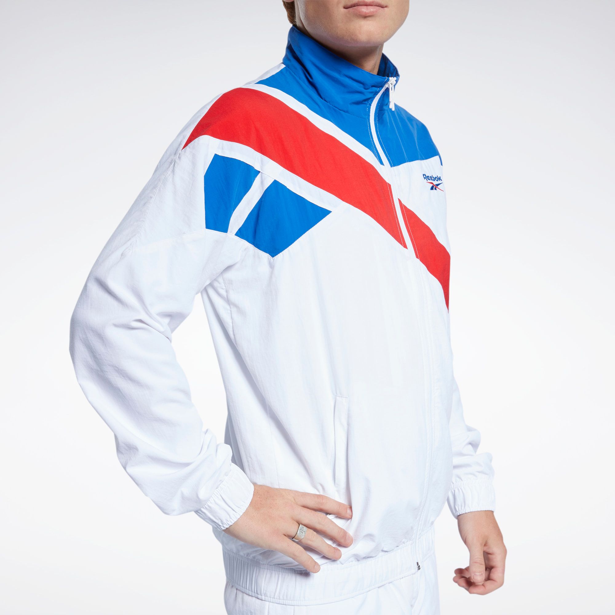 Reebok Classics Vector Track Jacket - White/Blue/Red