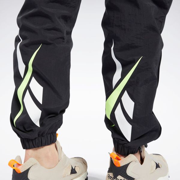  Reebok Classics Vector Track Pants - Black/Green 