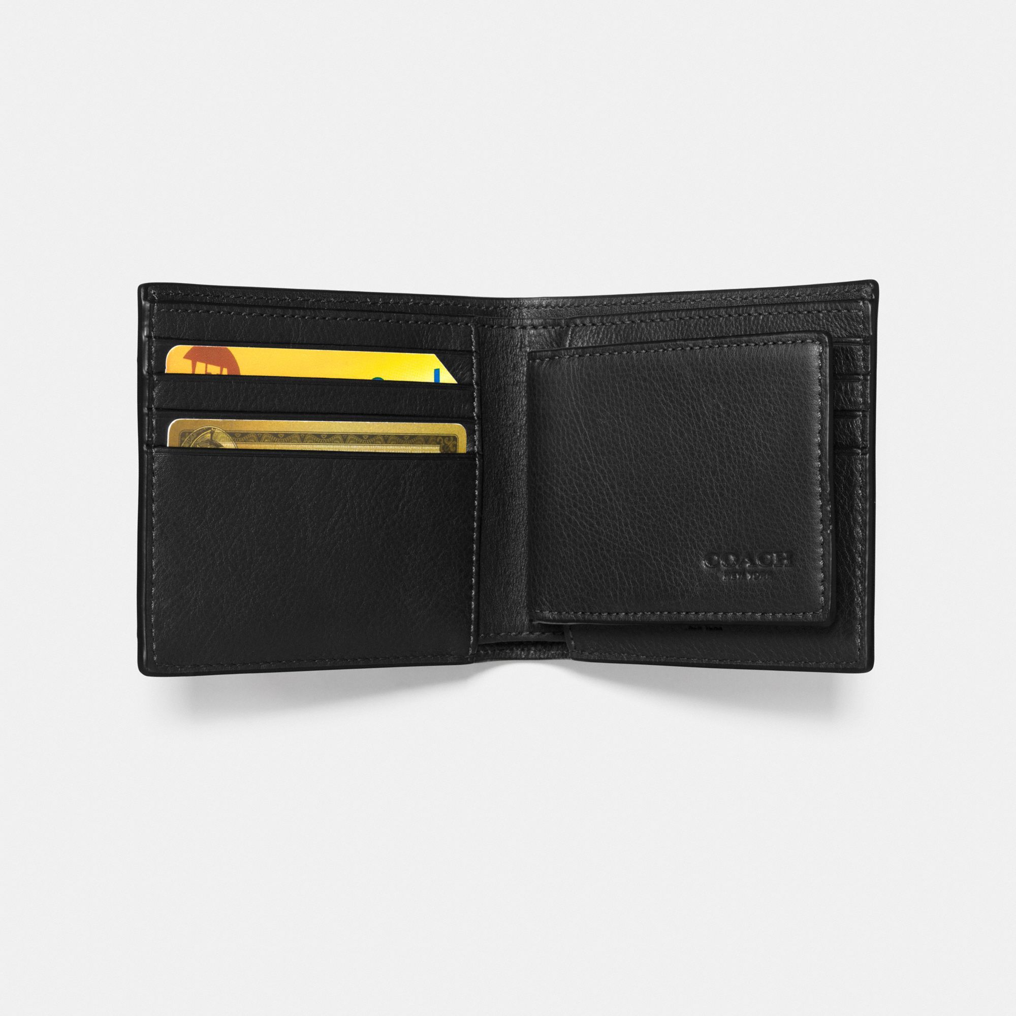 Coach 3-In-1 Wallet in Calf Leather - Black