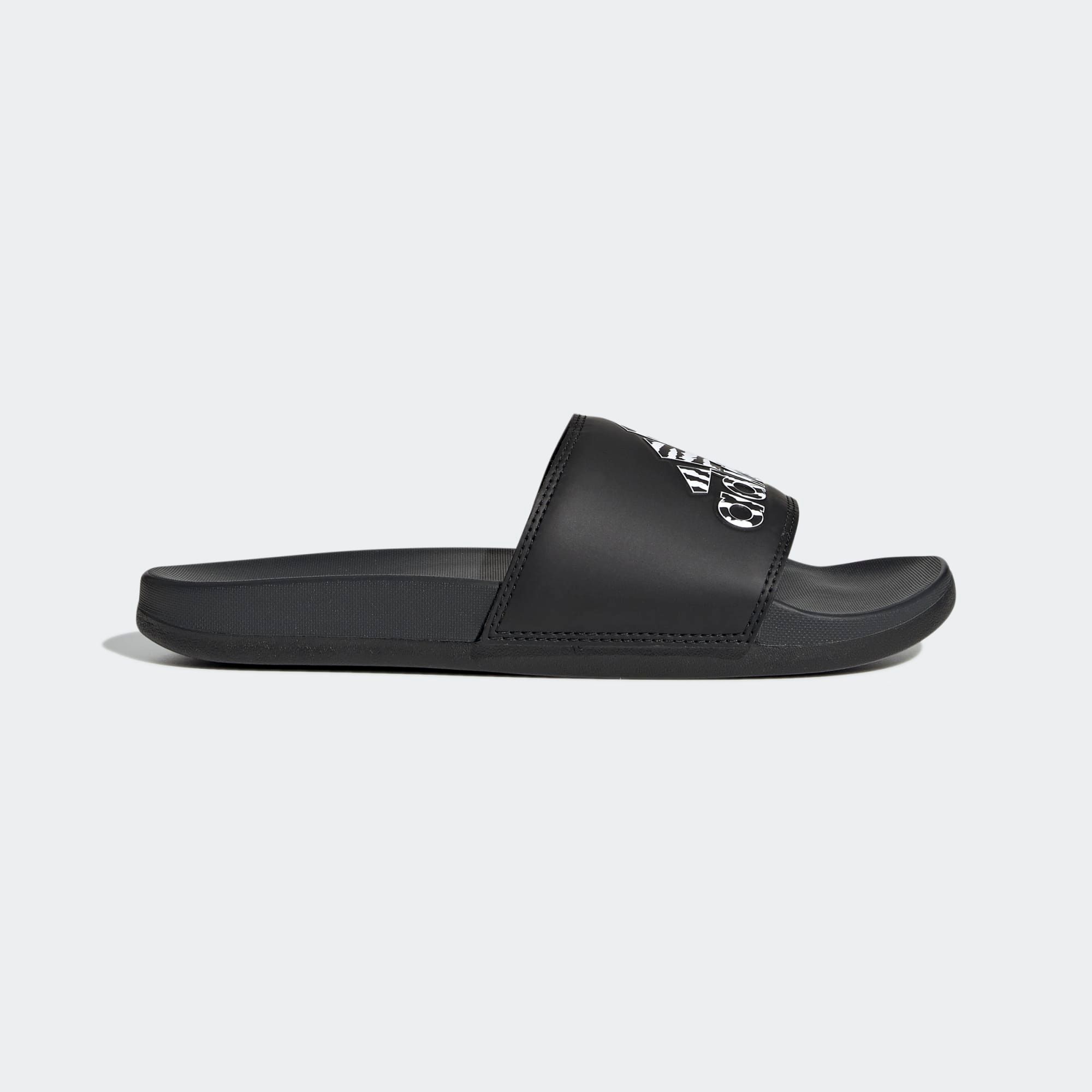  adidas Adilette Comfort Slides - Black/Carbon 