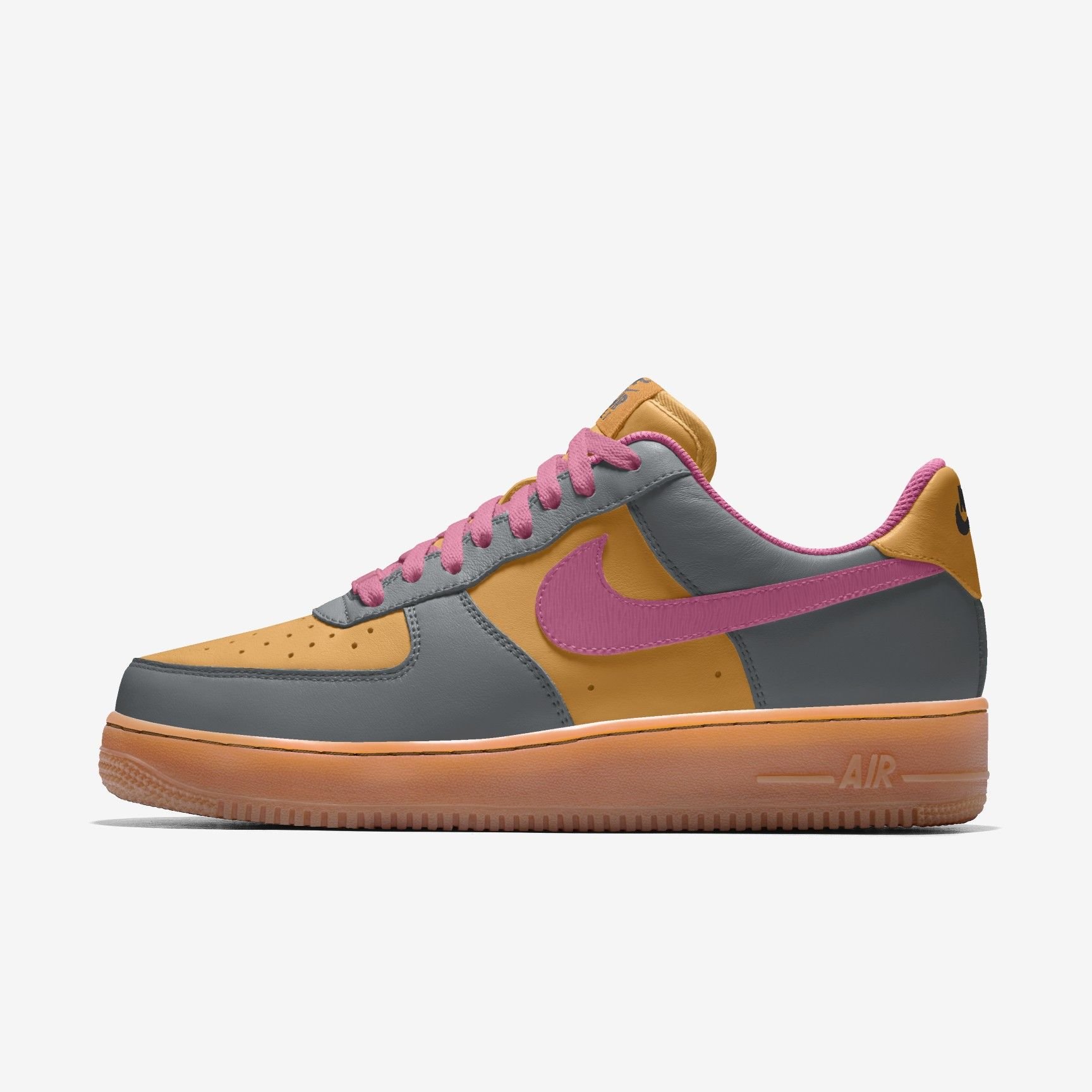 Nike Air Force 1 Low By You - Honeycomb/Smoke Grey/Magic Flamingo