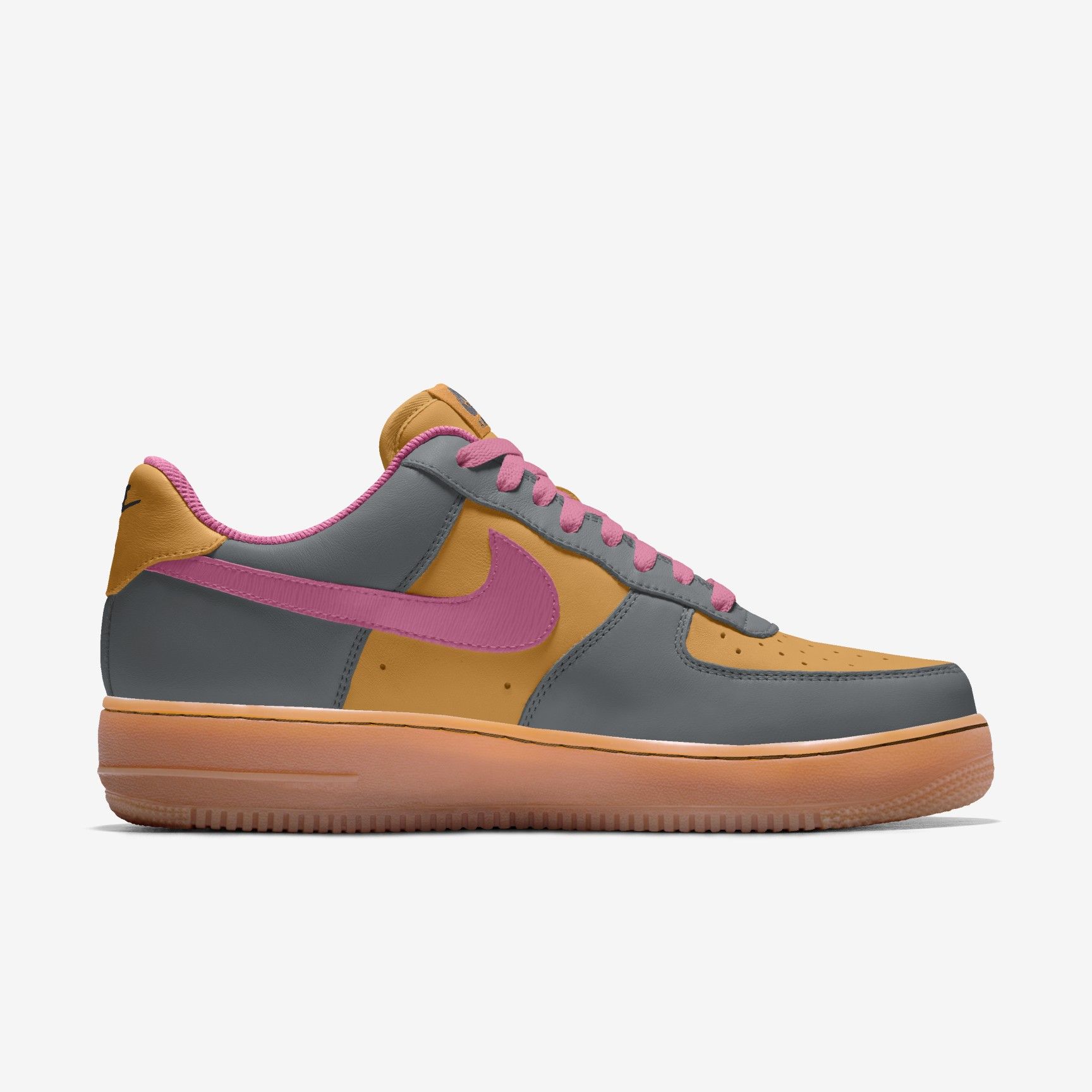 Nike Air Force 1 Low By You - Honeycomb/Smoke Grey/Magic Flamingo