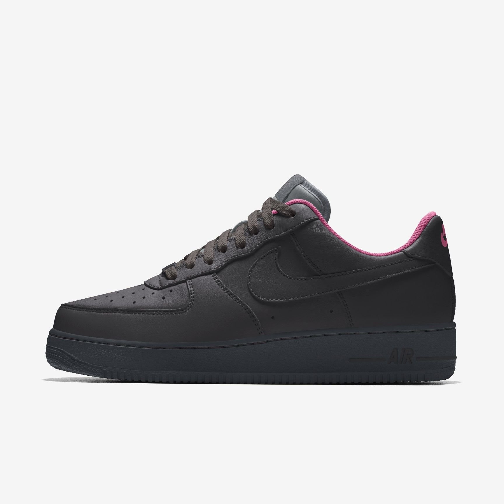 Nike Air Force 1 Low By You - Black/Magic Flamingo/Smoke Grey