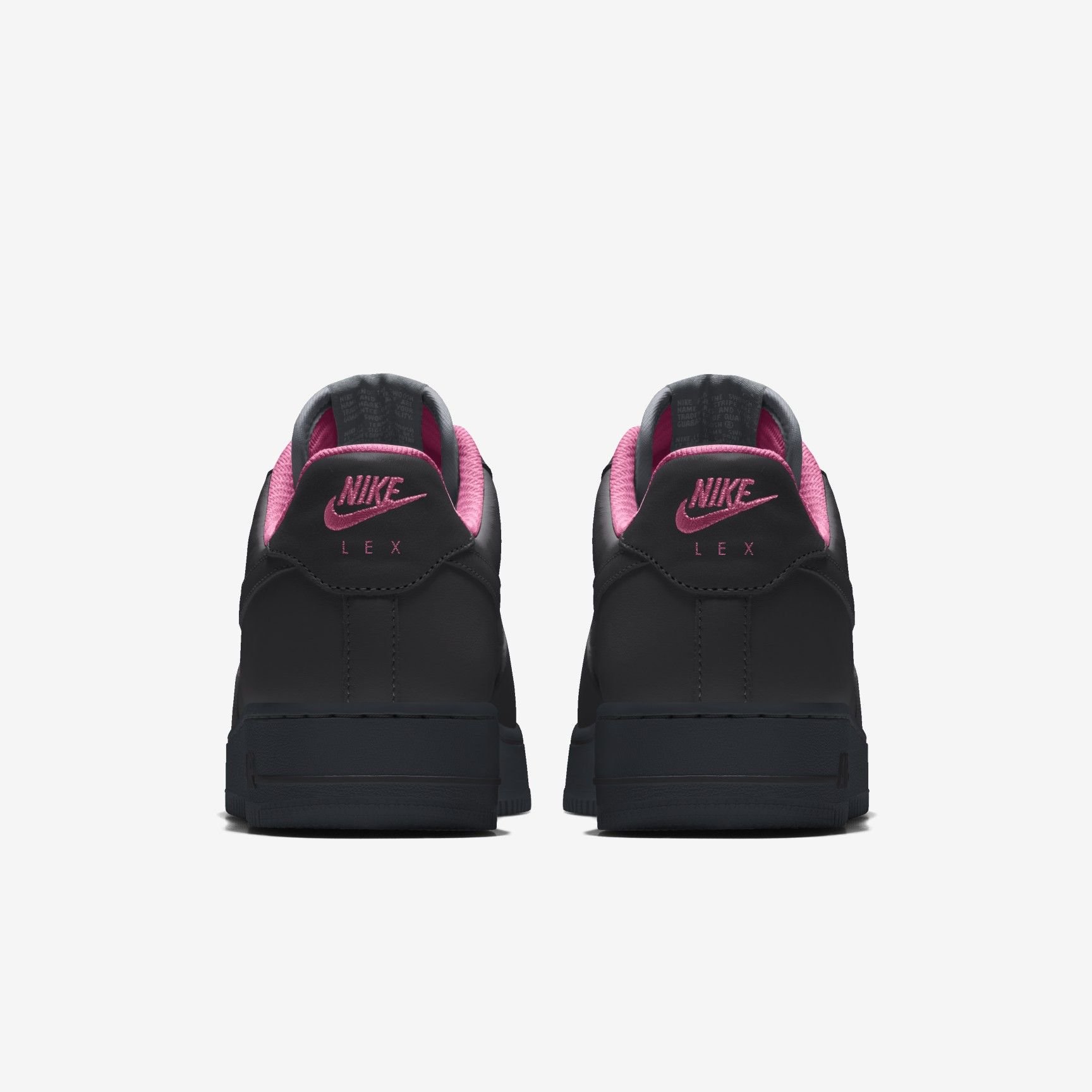 Nike Air Force 1 Low By You - Black/Magic Flamingo/Smoke Grey