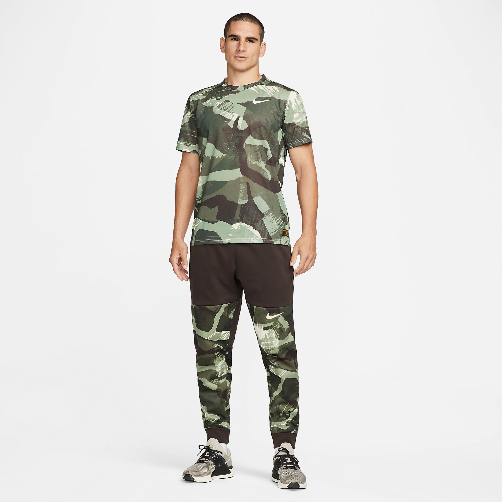  Nike Dri-FIT Camo Training T-Shirt - Green 