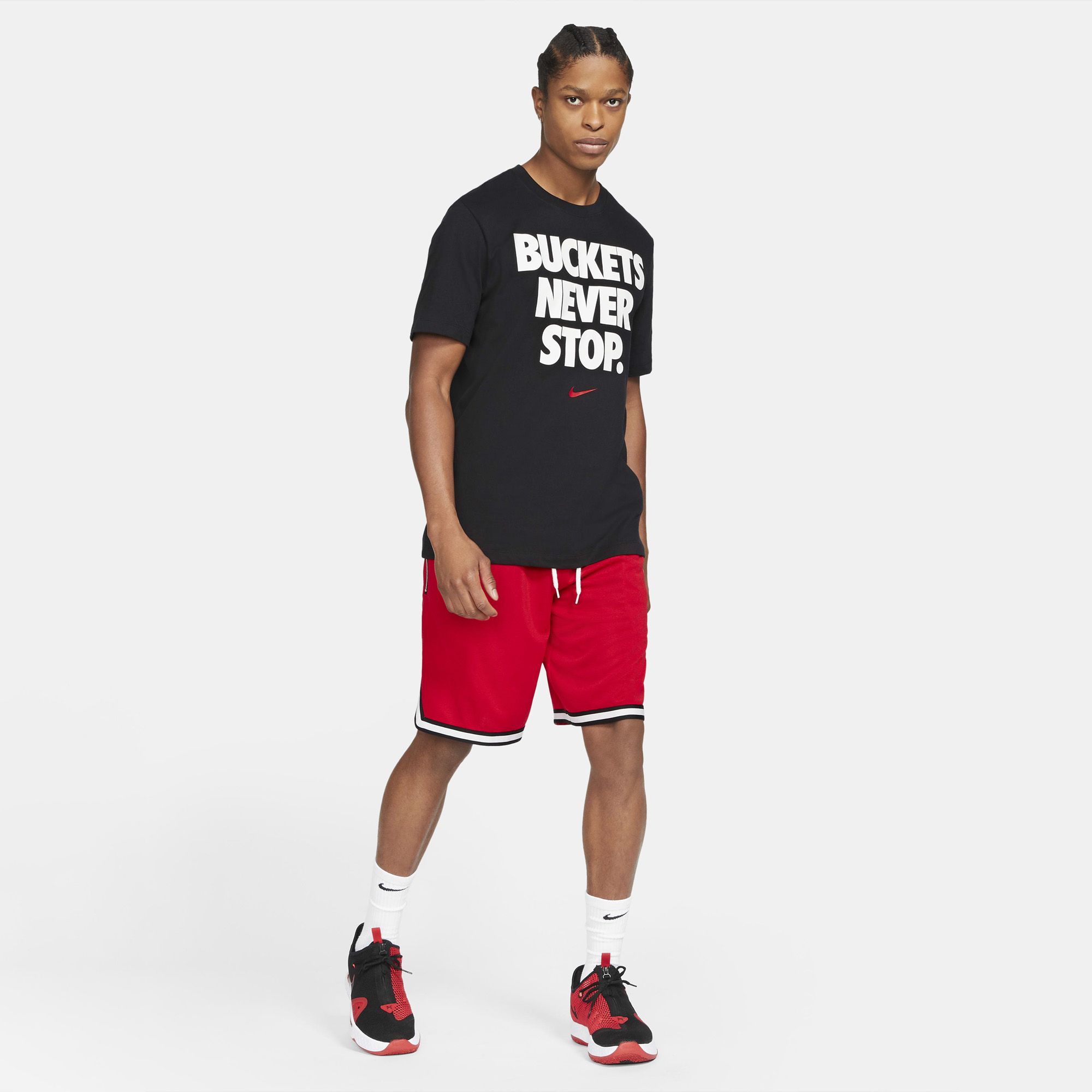  Nike Dri-FIT Basketball T-Shirt - Buckets Never Stop 