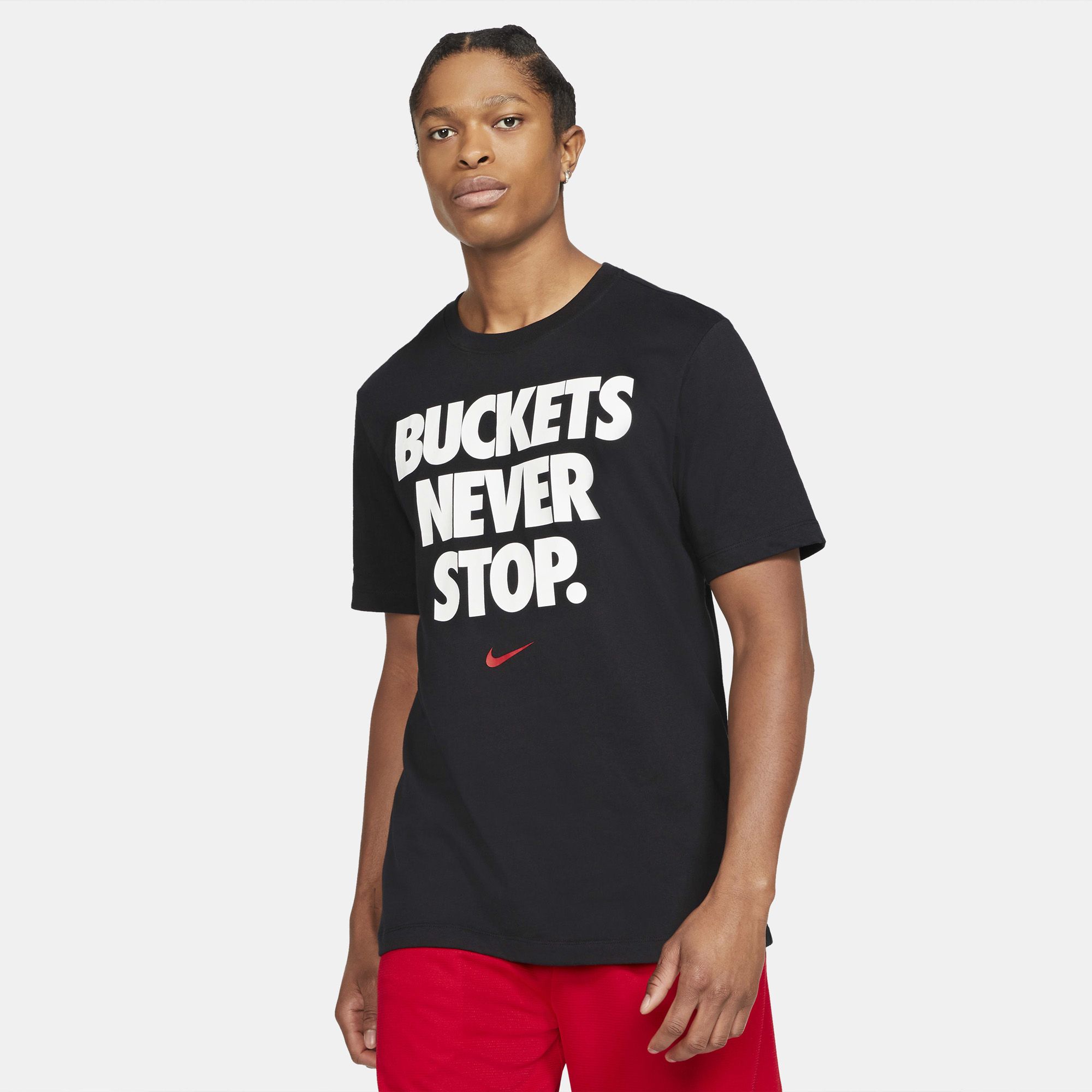  Nike Dri-FIT Basketball T-Shirt - Buckets Never Stop 