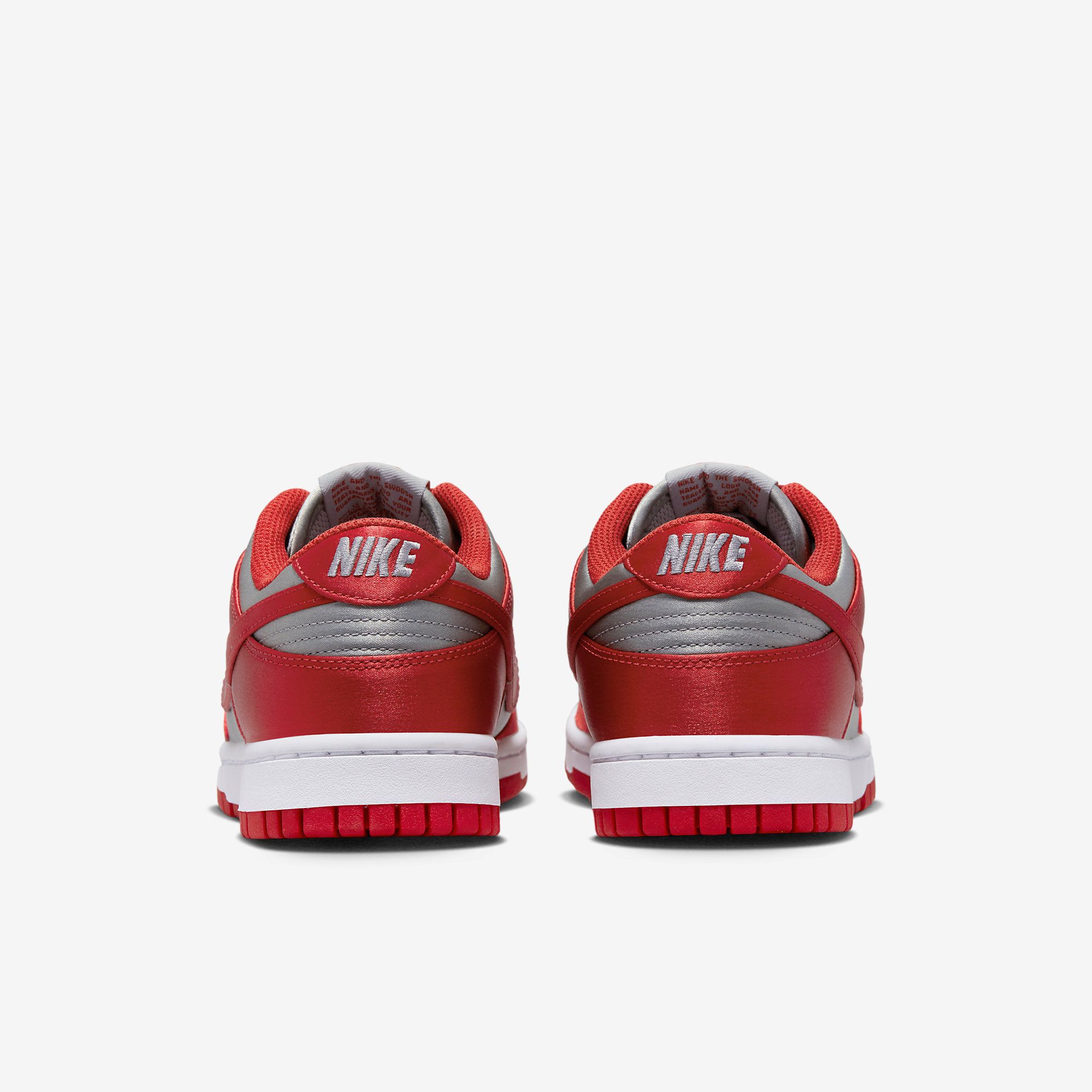  Nike Dunk Low Satin - Varsity Red and Medium Grey 