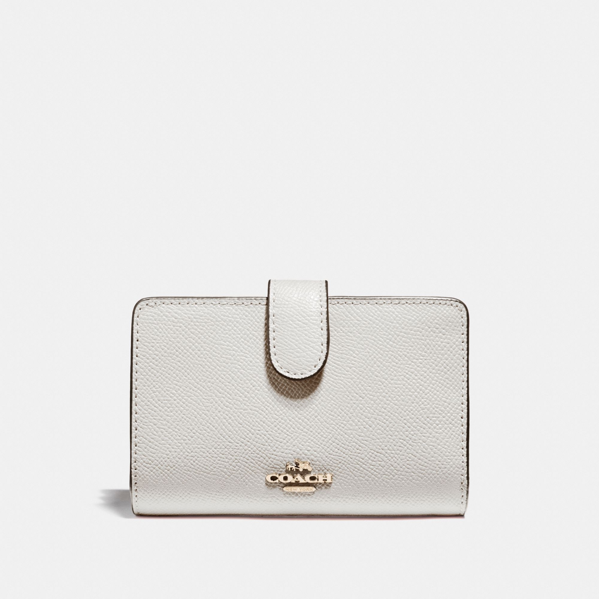 Coach Medium Corner Zip Wallet 'Chalk'