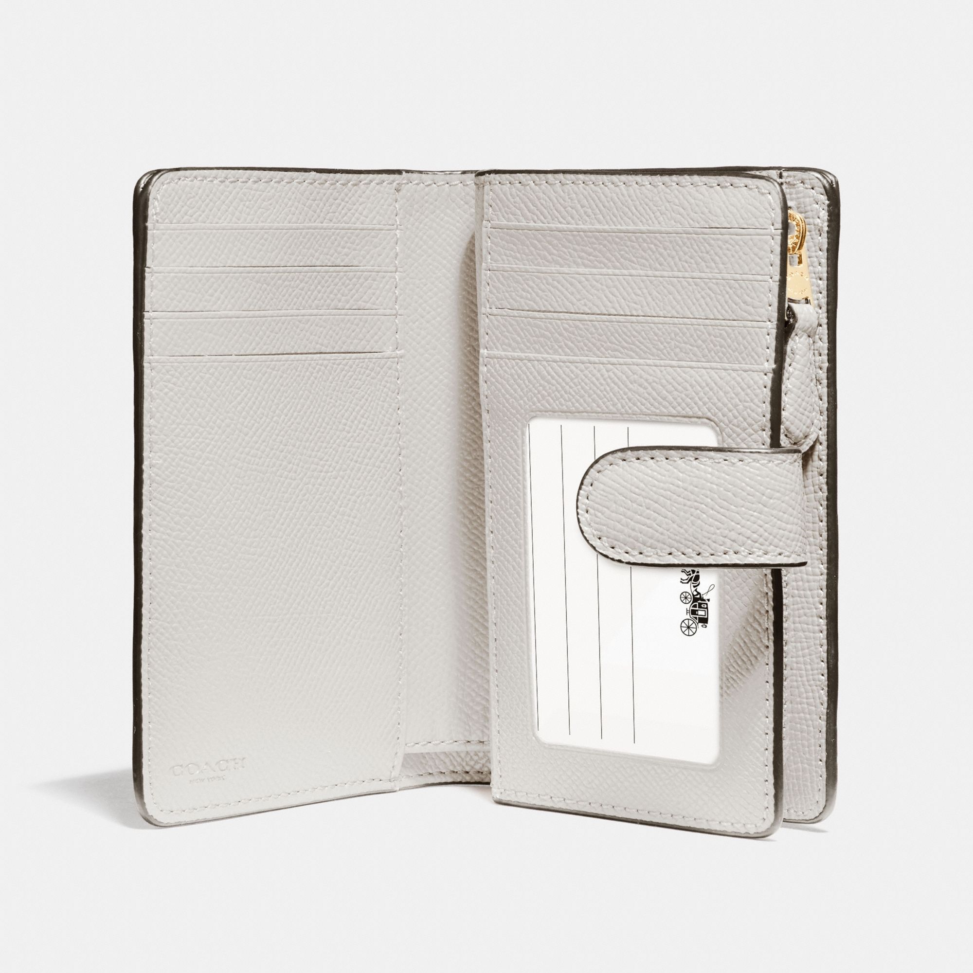 Coach Medium Corner Zip Wallet 'Chalk'