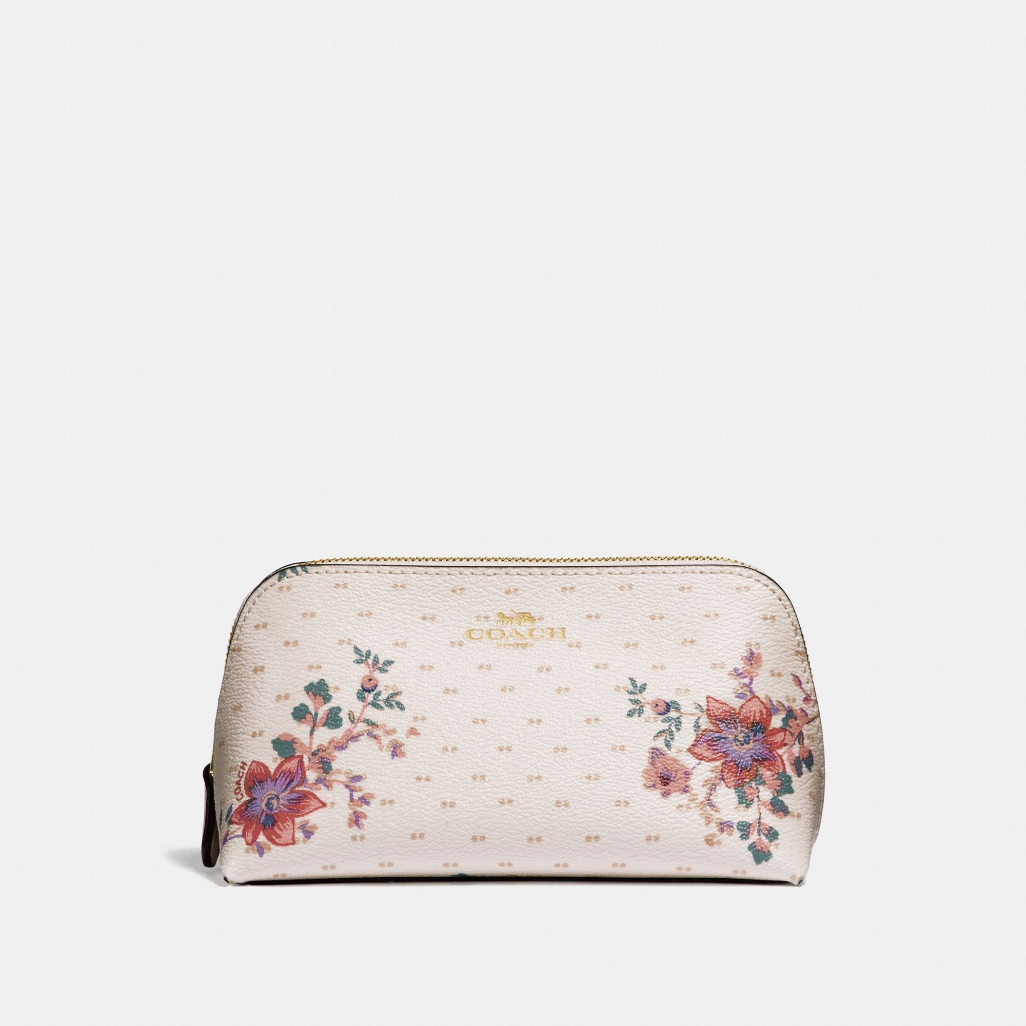 Coach Cosmetic Case 17 With Mini Magnolia Bouquet Print