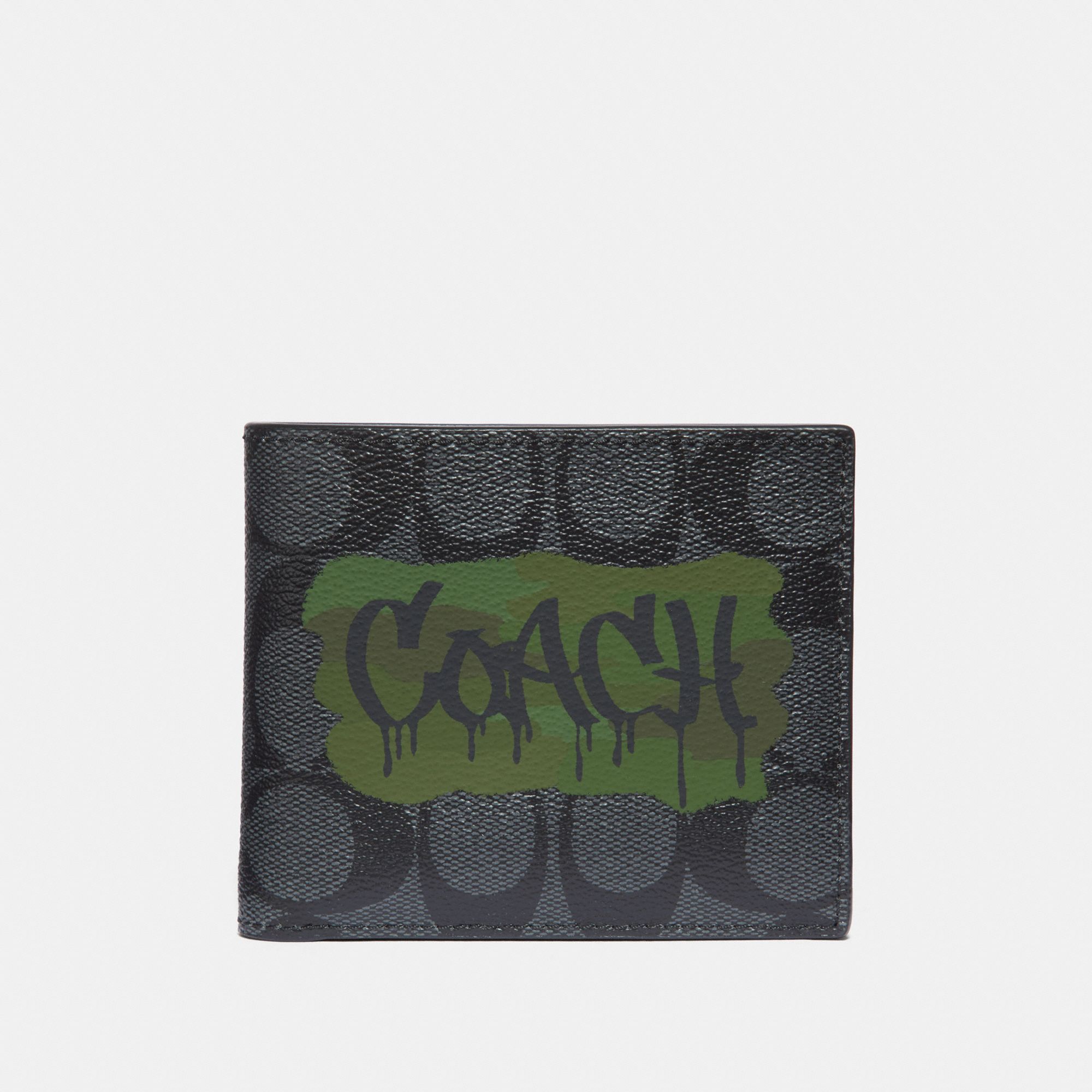 Coach 3 In 1 Wallet In Signature Canvas With Graffiti