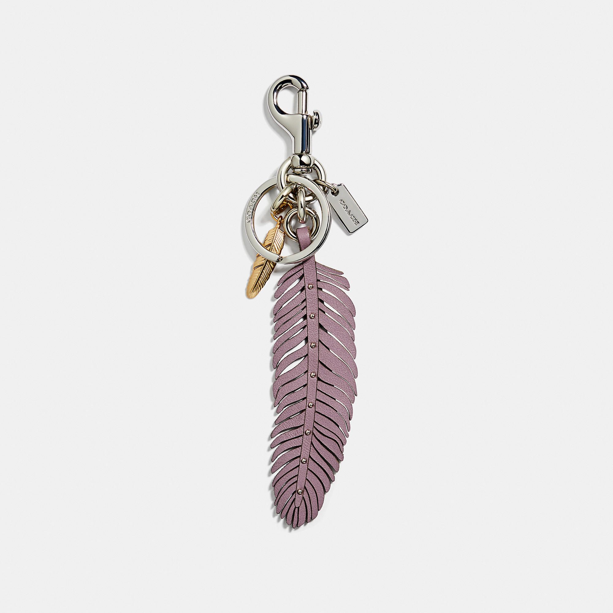 Coach Multi Feather Bag Charm 'Jasmine'