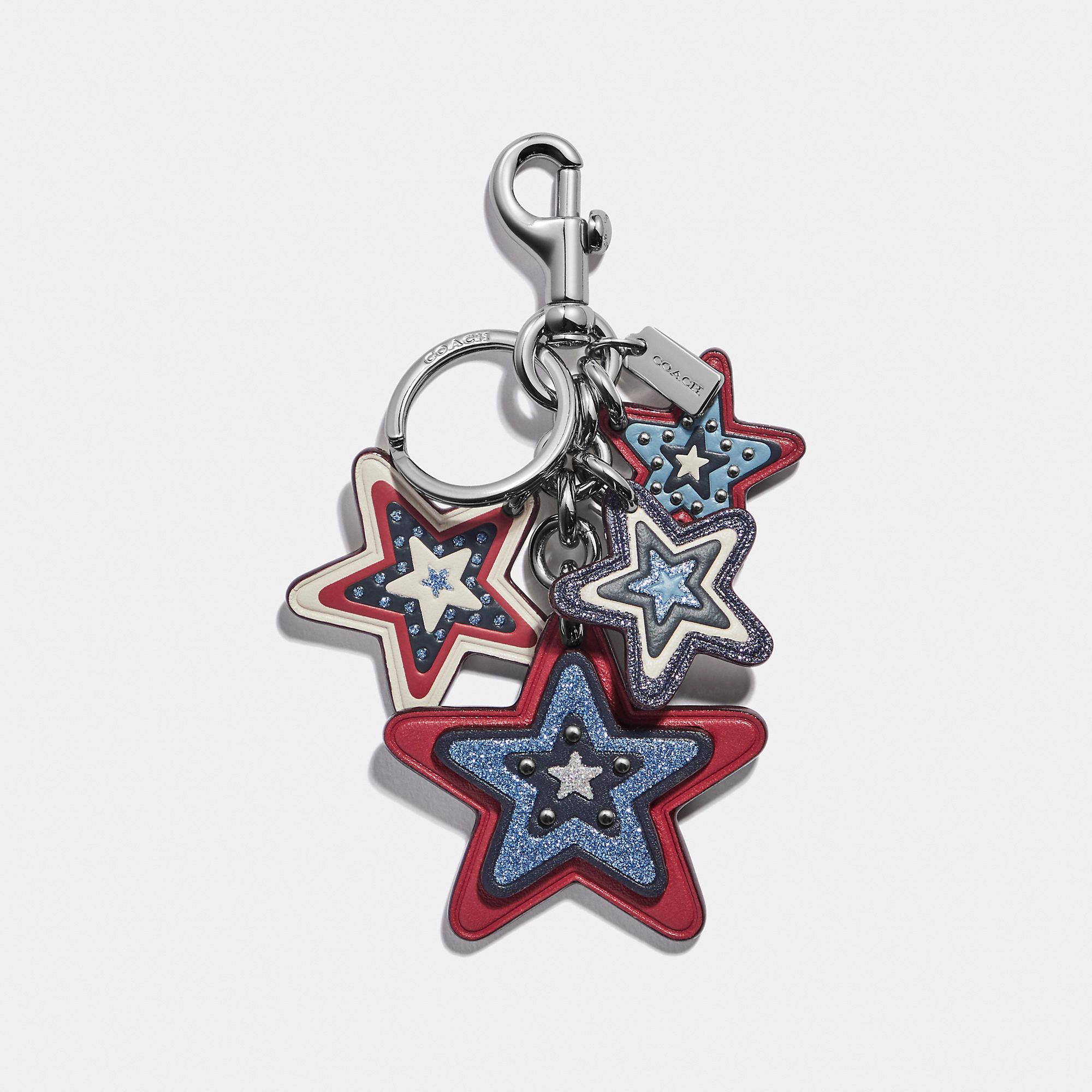 Coach American Star Cluster Bag Charm