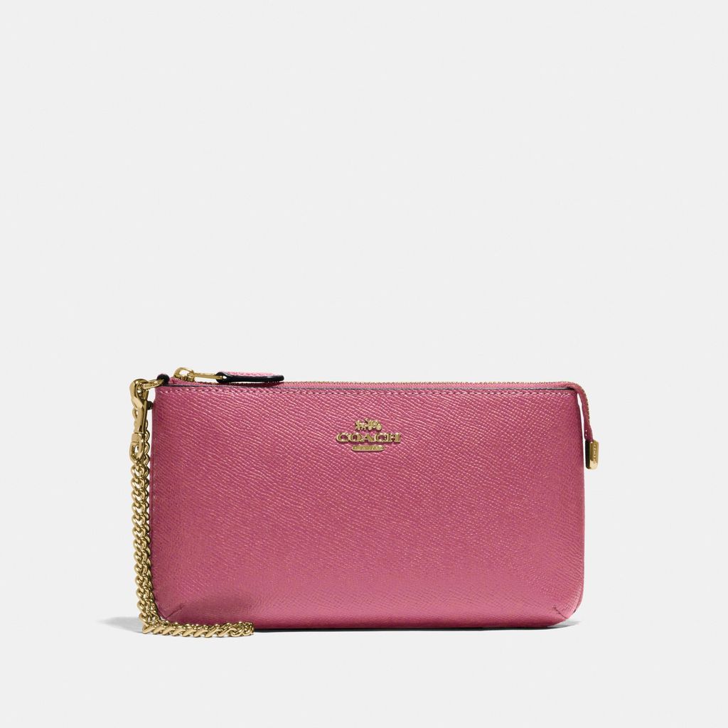 Coach Large Wristlet 'Rouge/Gold'