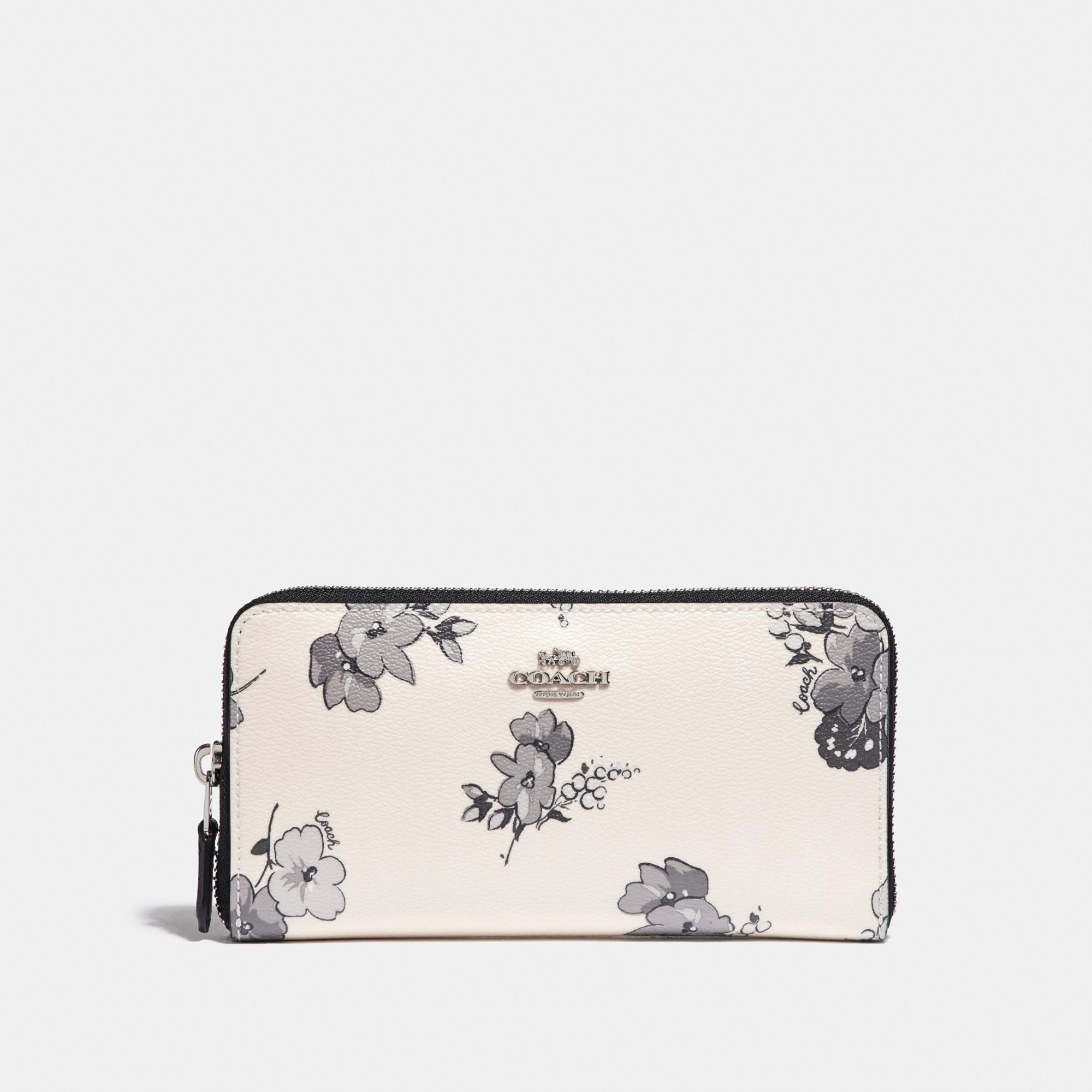 Coach Accordion Zip Wallet with Fairy Tale Floral Print