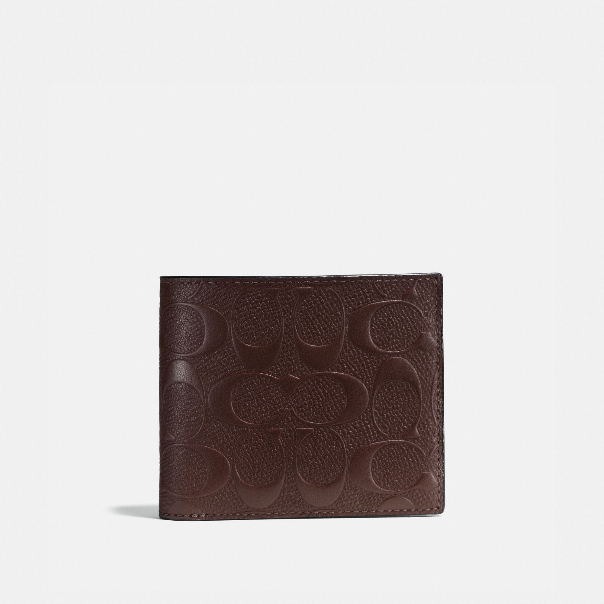 Coach 3 In 1 Wallet In Signature Leather - Mahagony