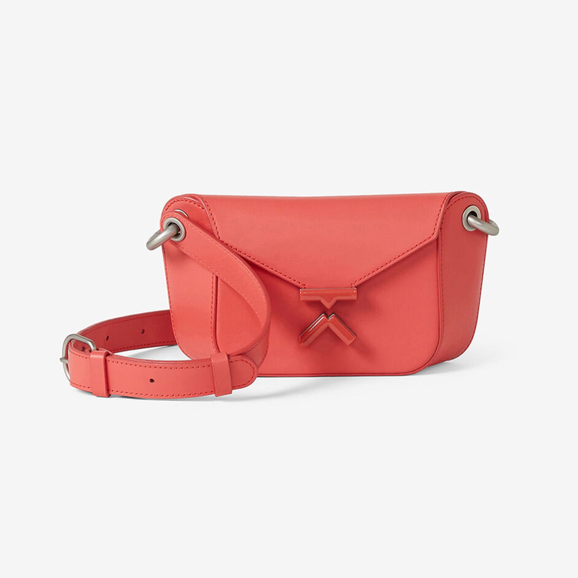 KENZO K Leather Belt Bag - Peach