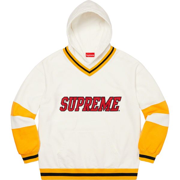  Supreme Hockey Hooded Sweatshirt - White 