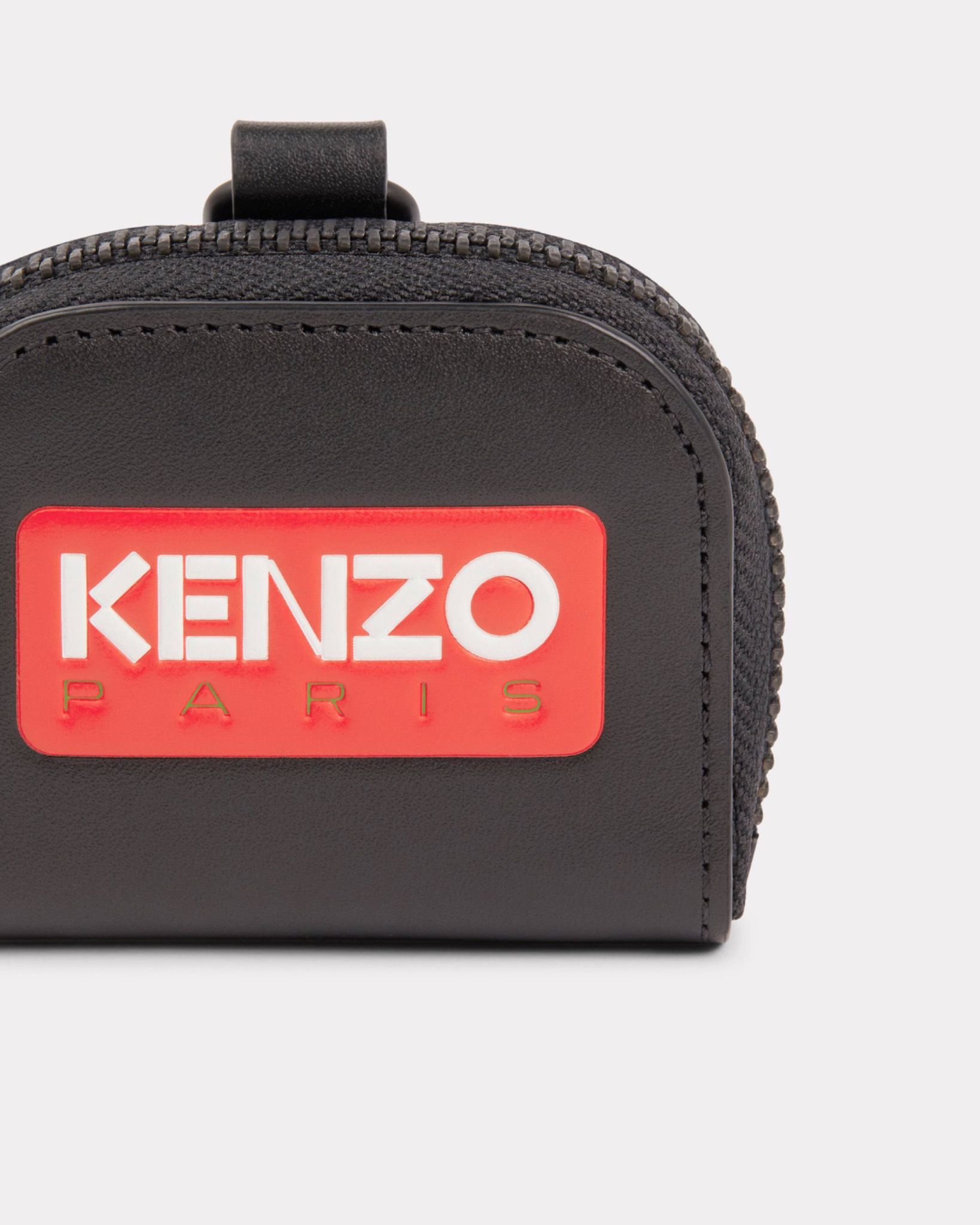 KENZO Paris leather AirPods case - Black