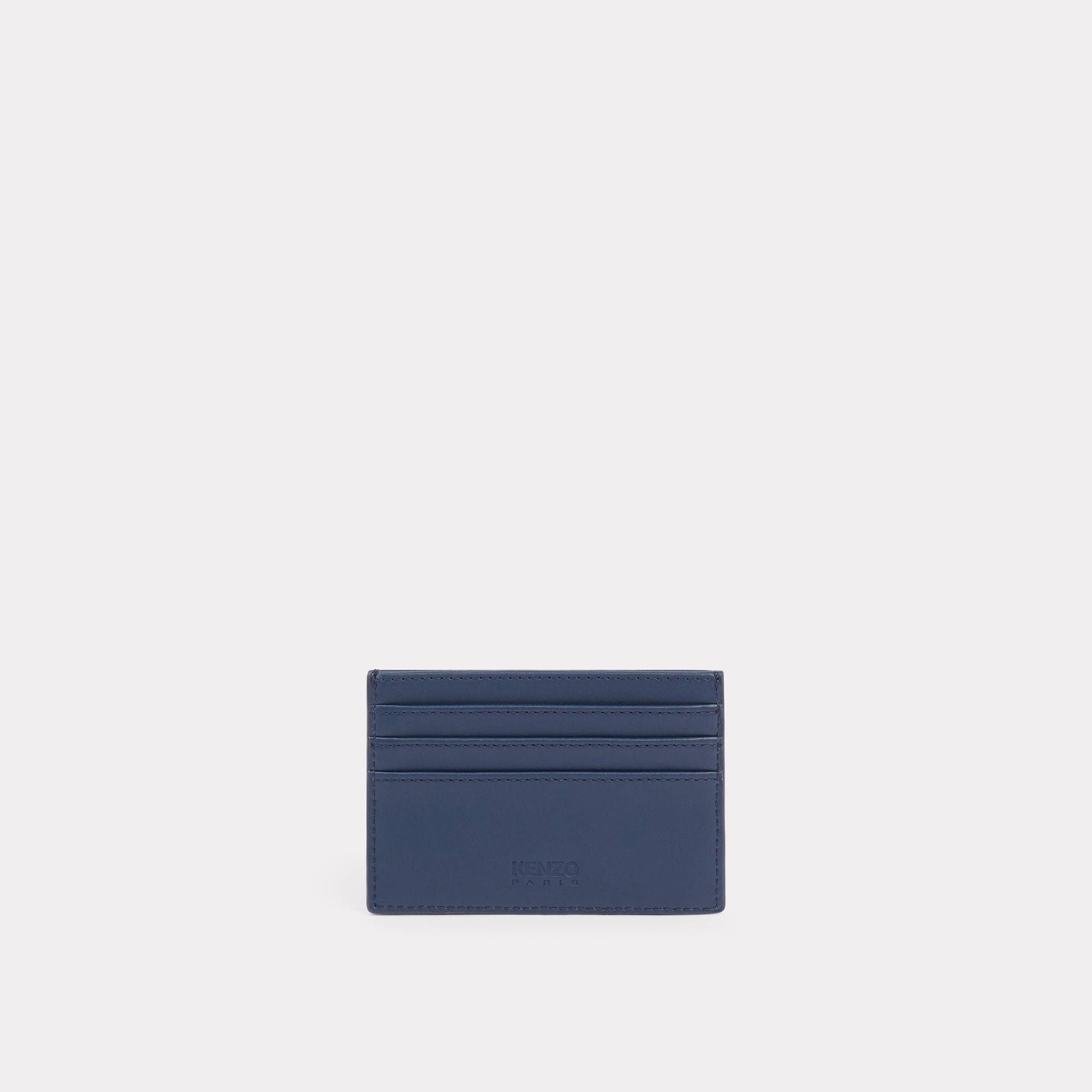  KENZO Paris Leather Cardholder - Midnight Blue 