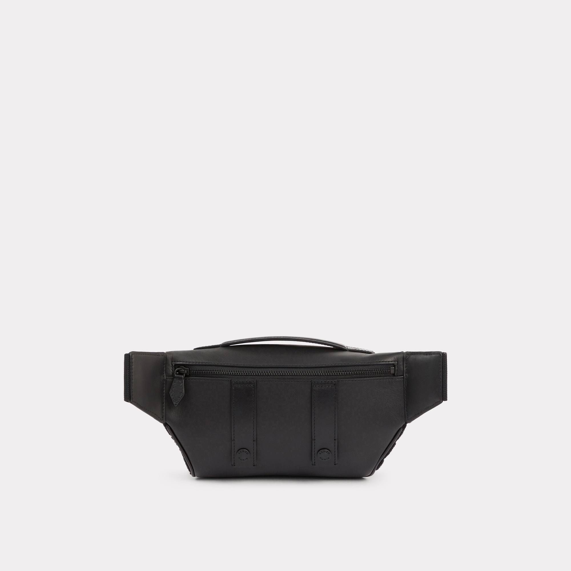  KENZO Jungle Leather Belt Bag - Black 