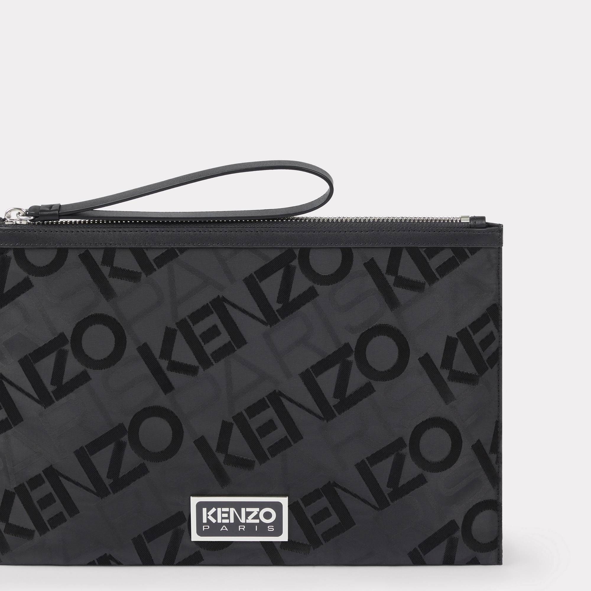  KENZO Paris Large Pouch - Black Print 