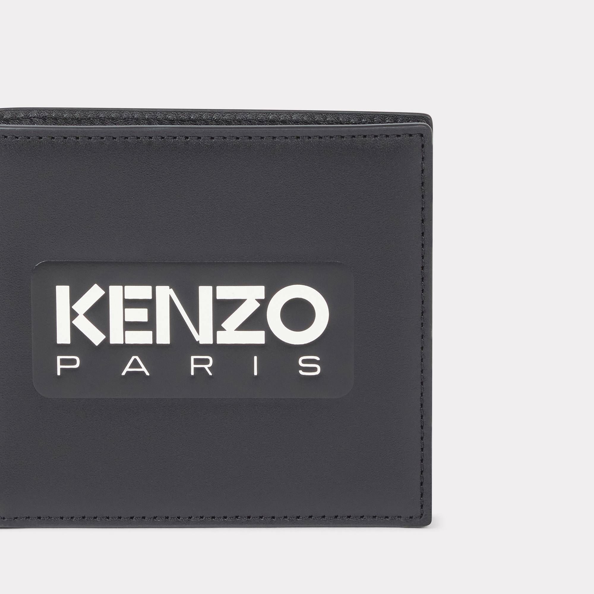 'KENZO Emboss' Leather Wallet - Black