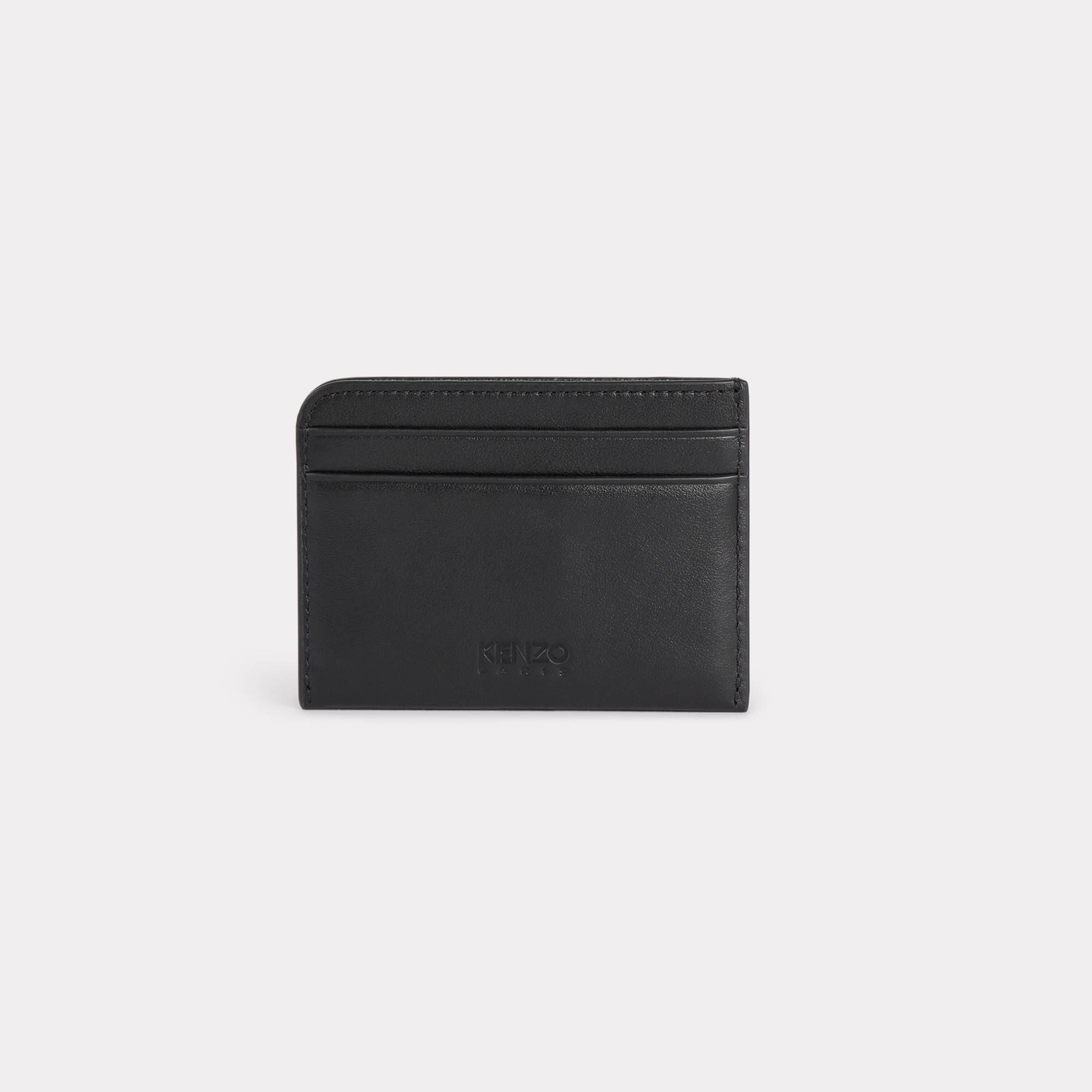 'KENZO VARSITY' LEATHER CARD HOLDER - Happy Tiger