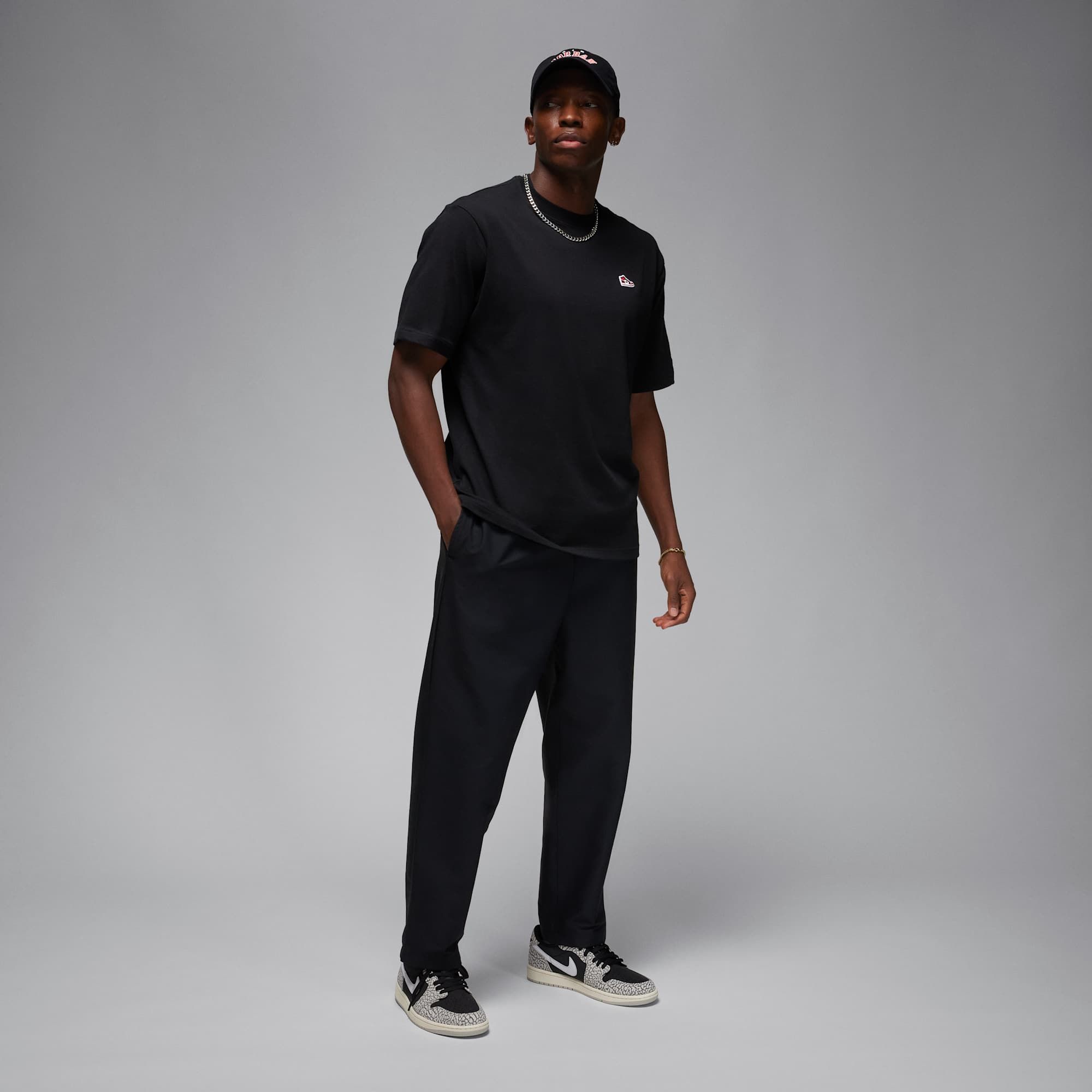 Jordan Brand Embroidered AJ1 T-Shirt - Black