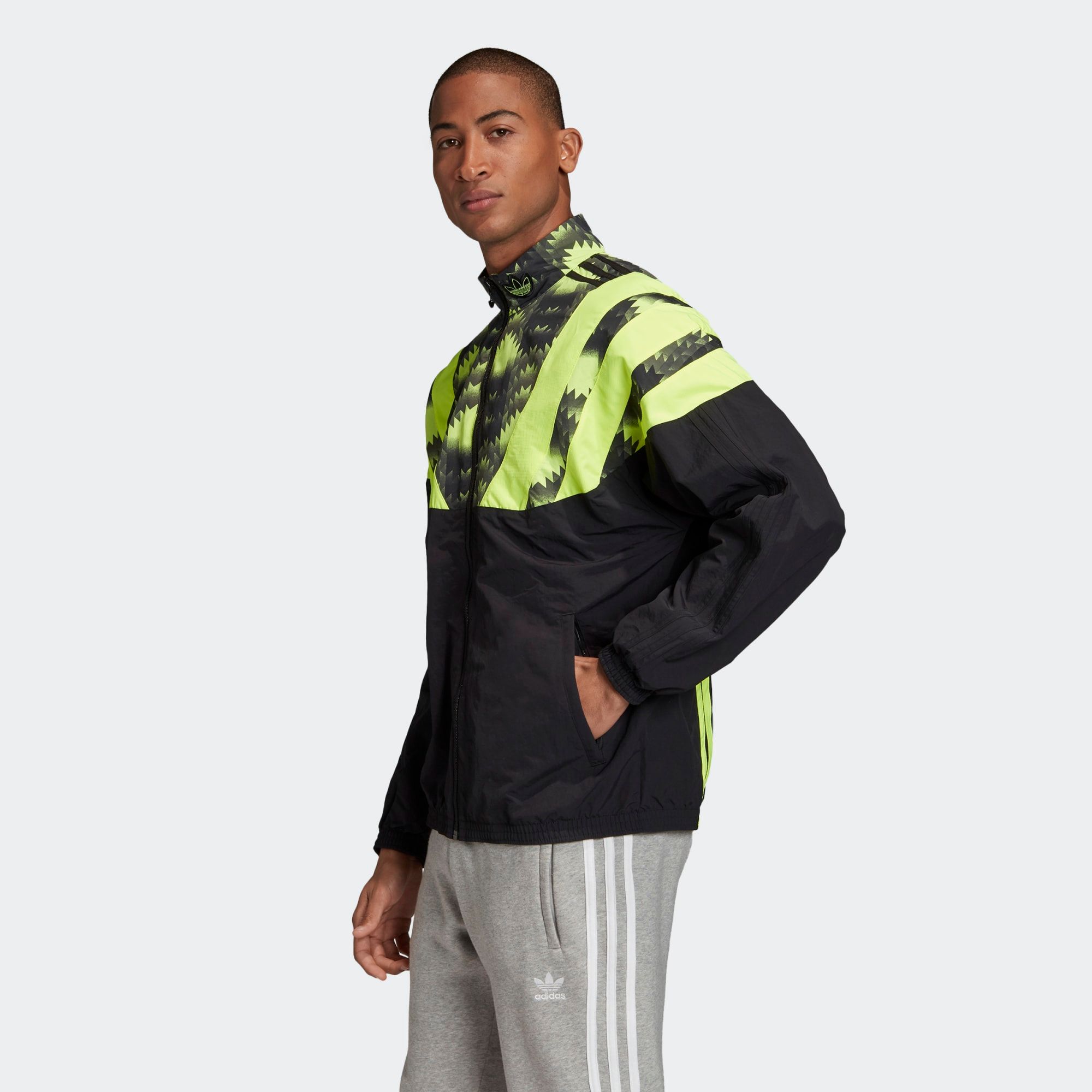adidas Football Track Top - Black/Green