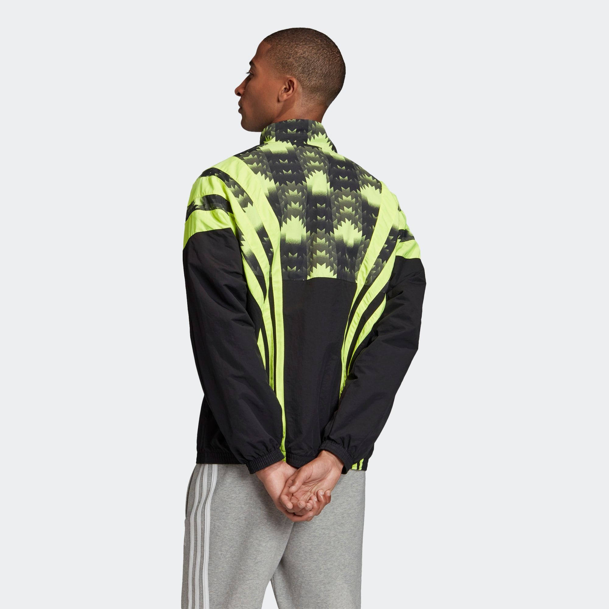 adidas Football Track Top - Black/Green