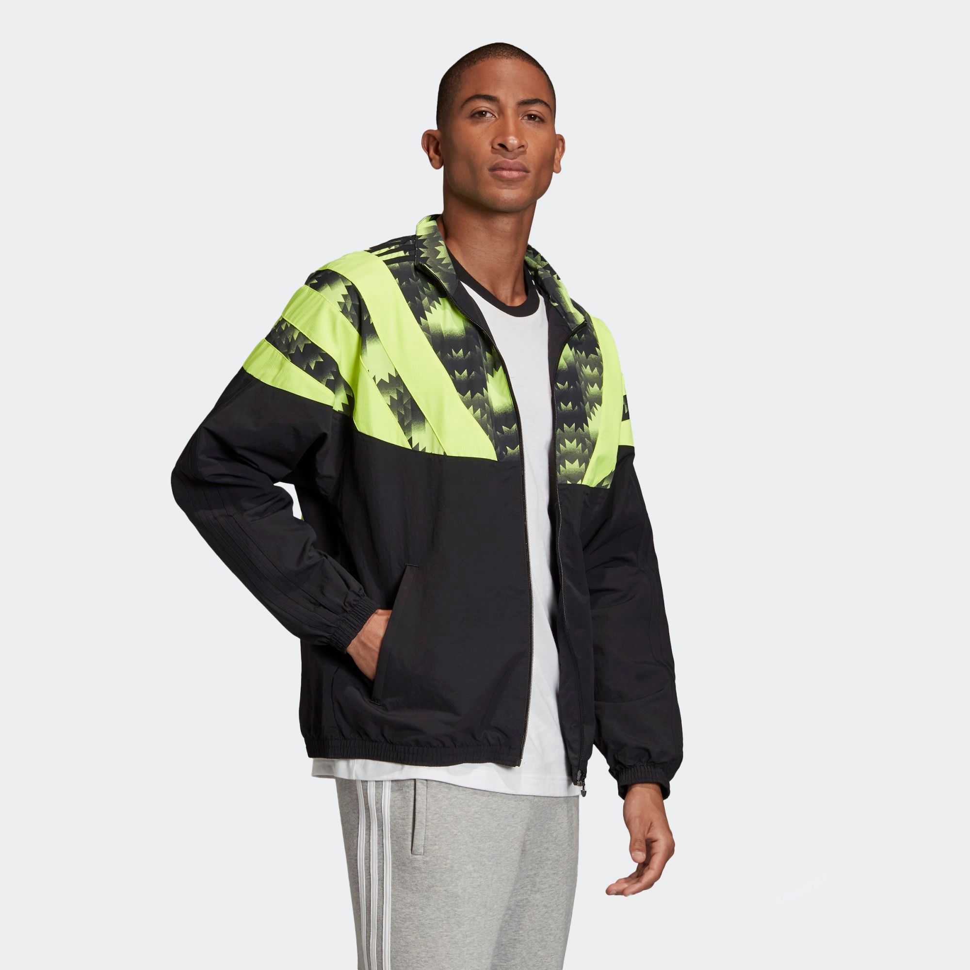 adidas Football Track Top - Black/Green