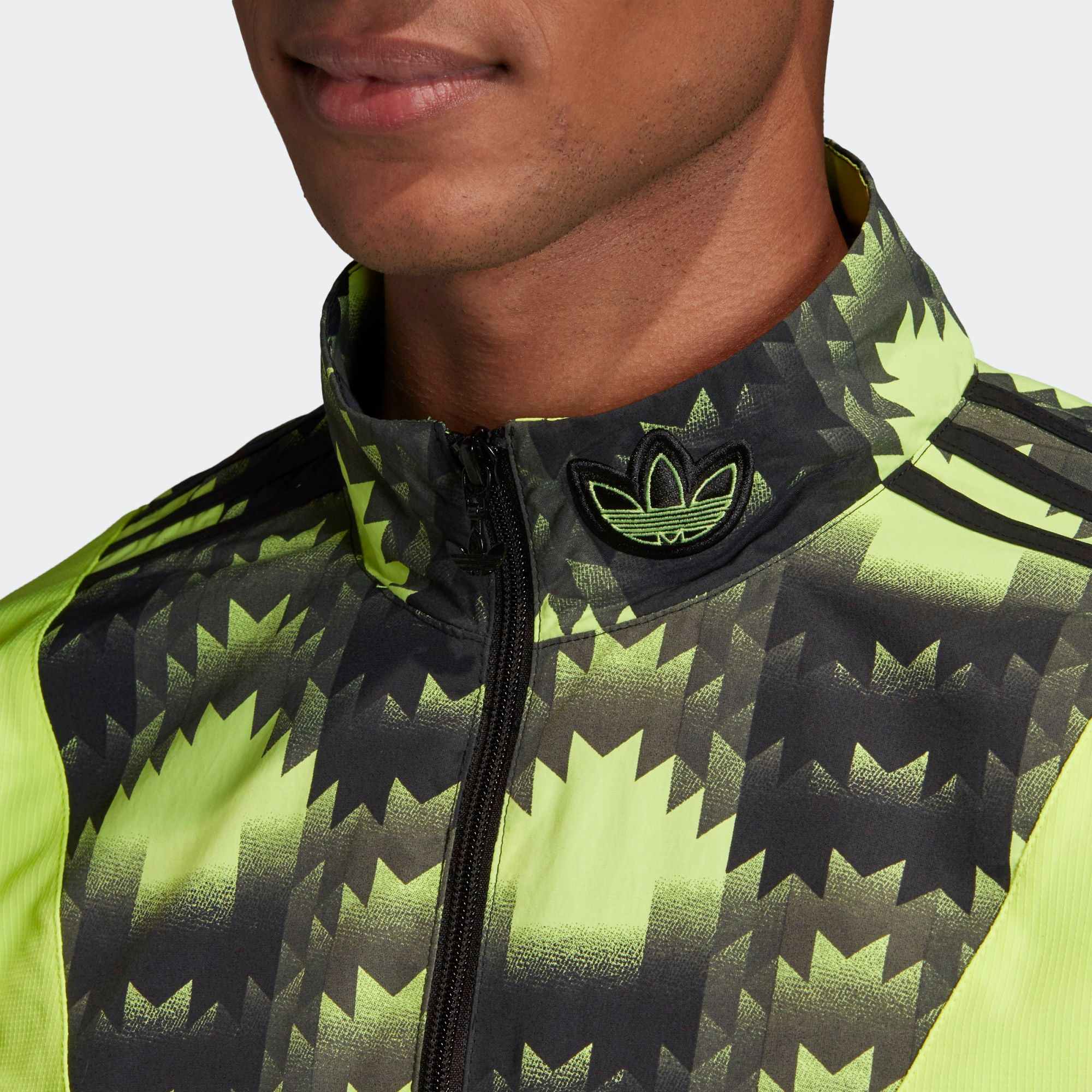 adidas Football Track Top - Black/Green