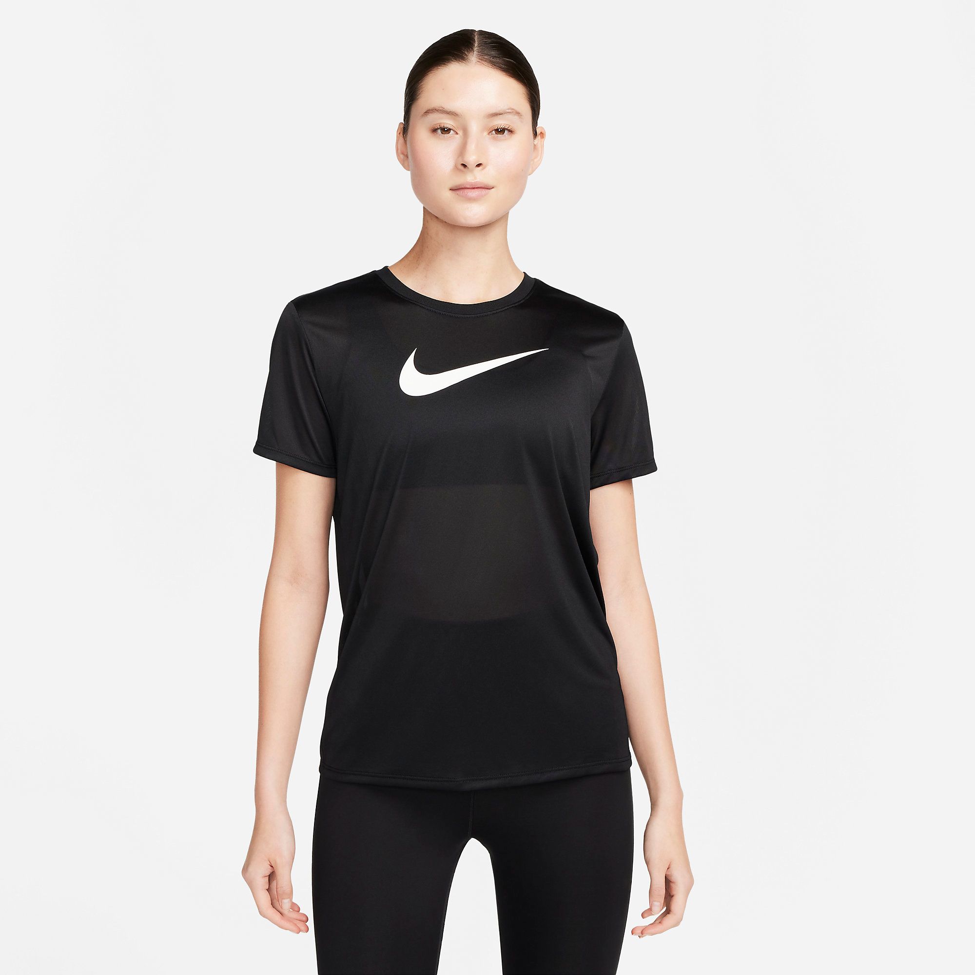 Nike Dri-FIT Swoosh Training T-Shirt - Black