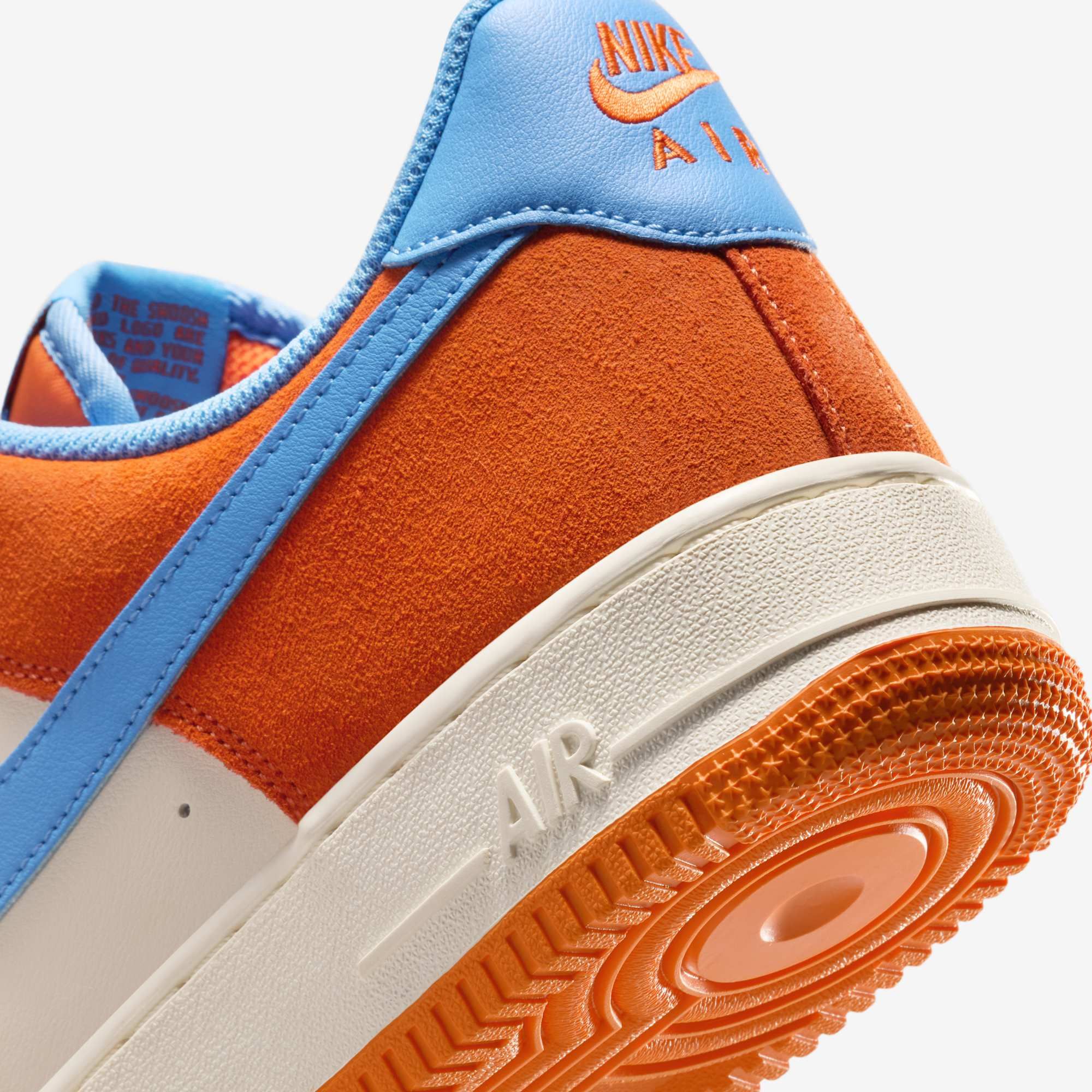 Nike Air Force 1 Low - Safety Orange / University Blue