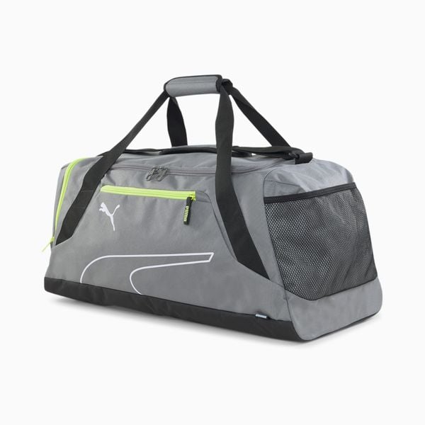  Puma Fundamentals Medium Sports Bag - Grey 