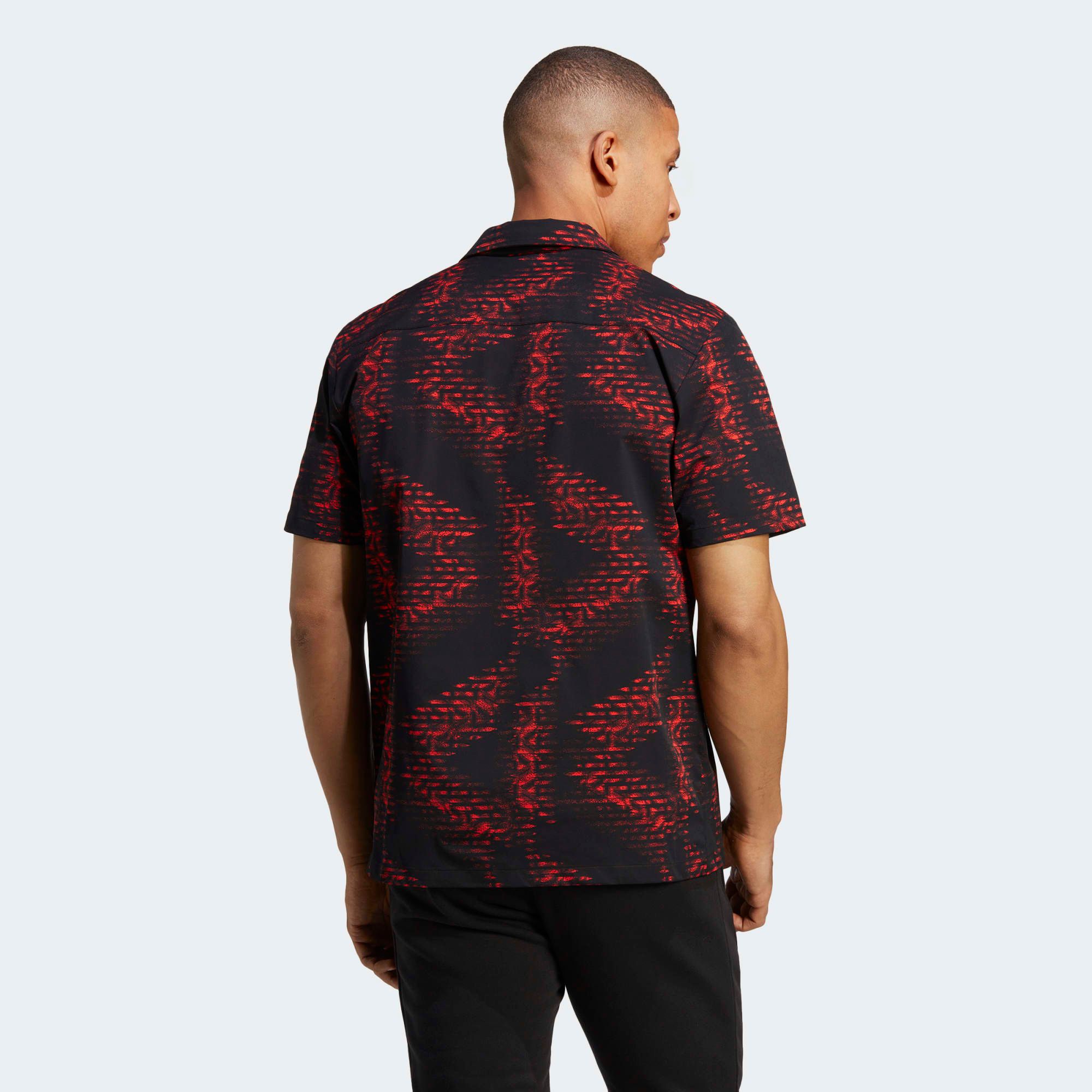 adidas Germany Icon Twill Shirt (World Cup 2022 Official Merchandise) - Black/Red