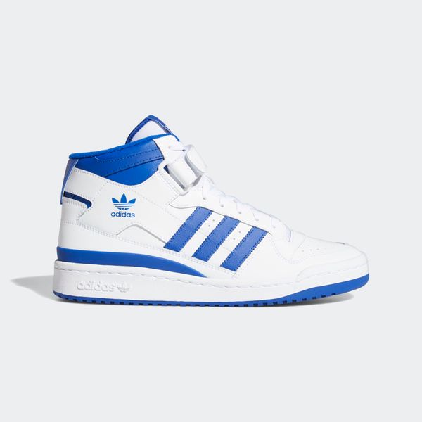  adidas Forum Mid - White / Royal Blue 