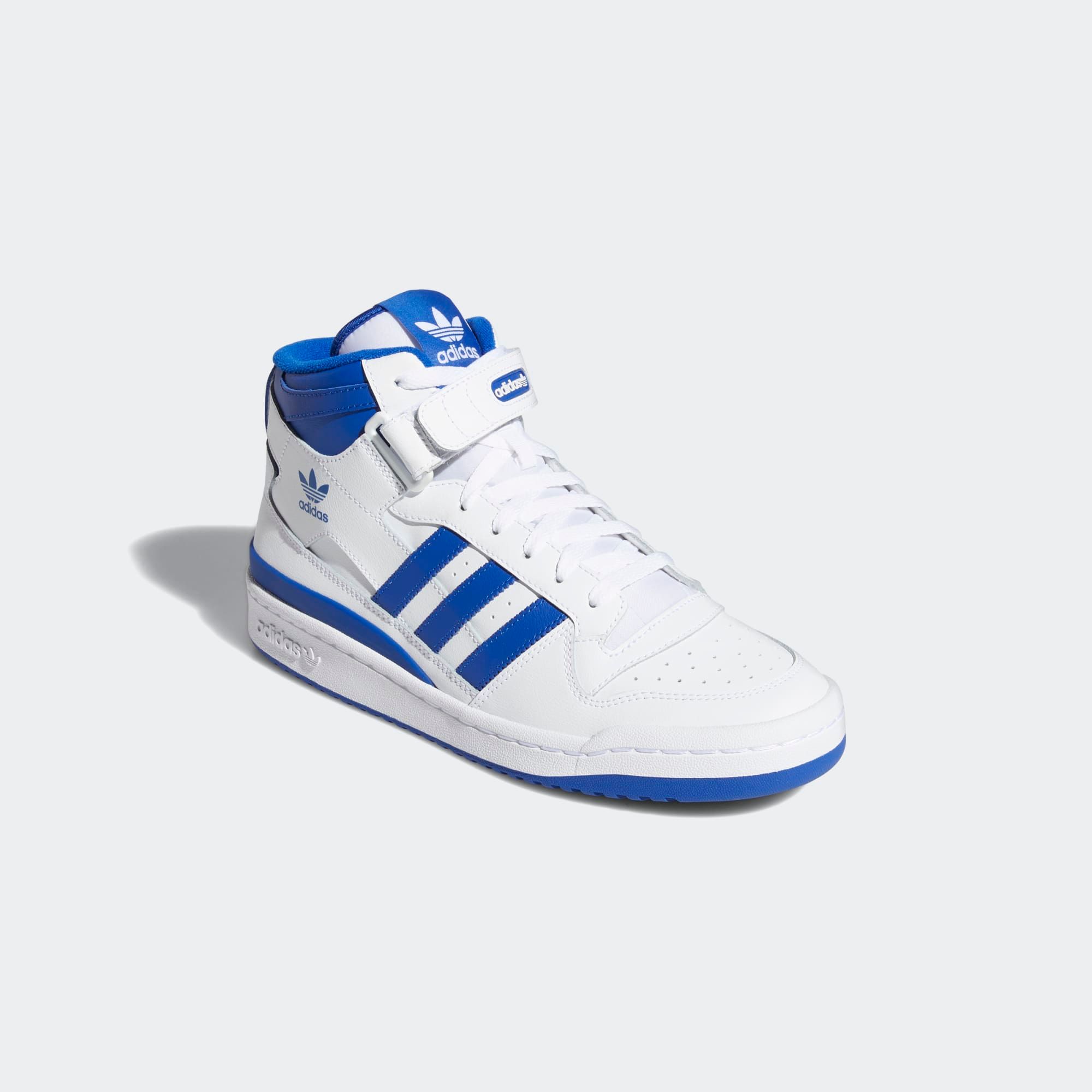  adidas Forum Mid - White / Royal Blue 