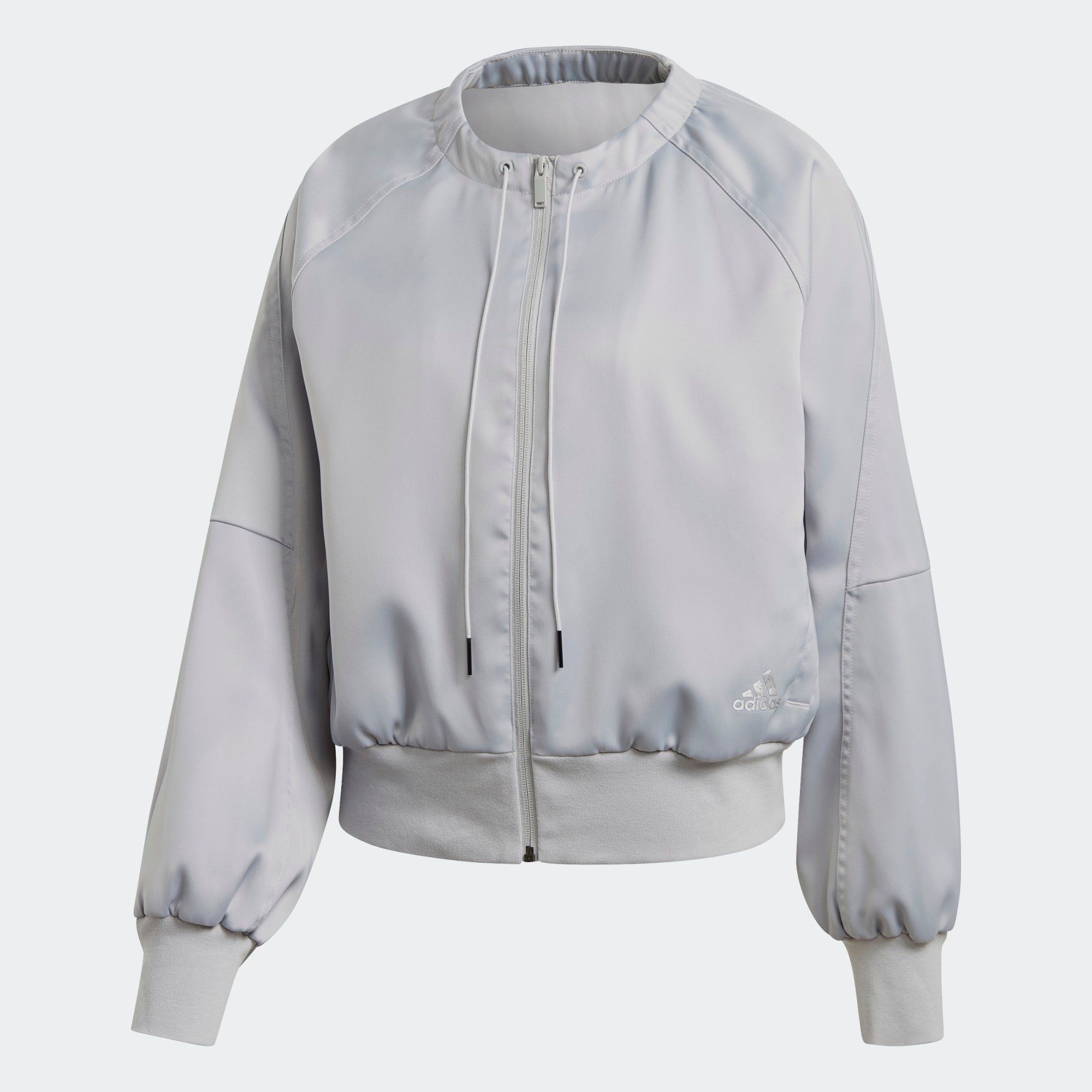 adidas Glam On Bomber Jacket - Grey Two