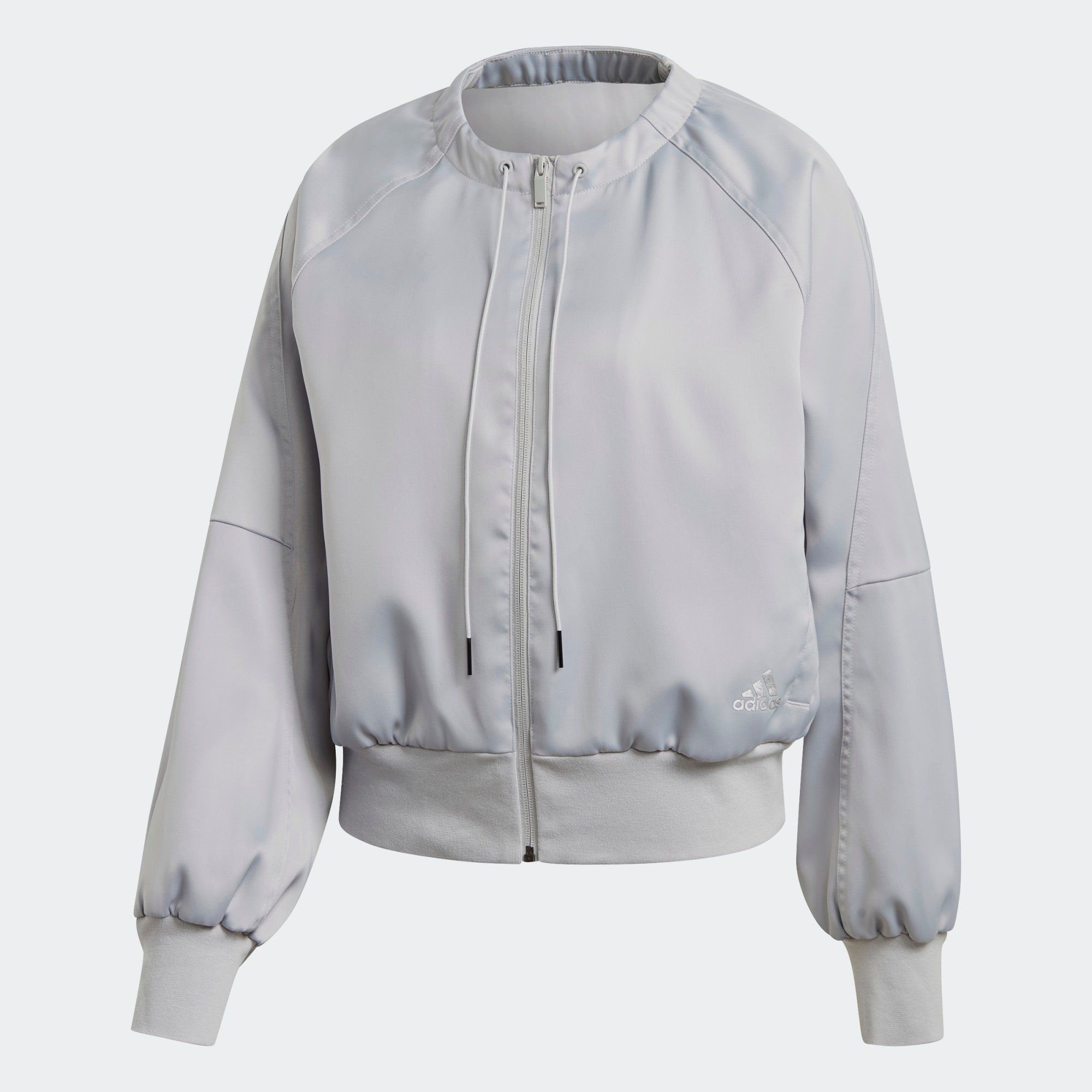  adidas Glam On Bomber Jacket - Grey Two 