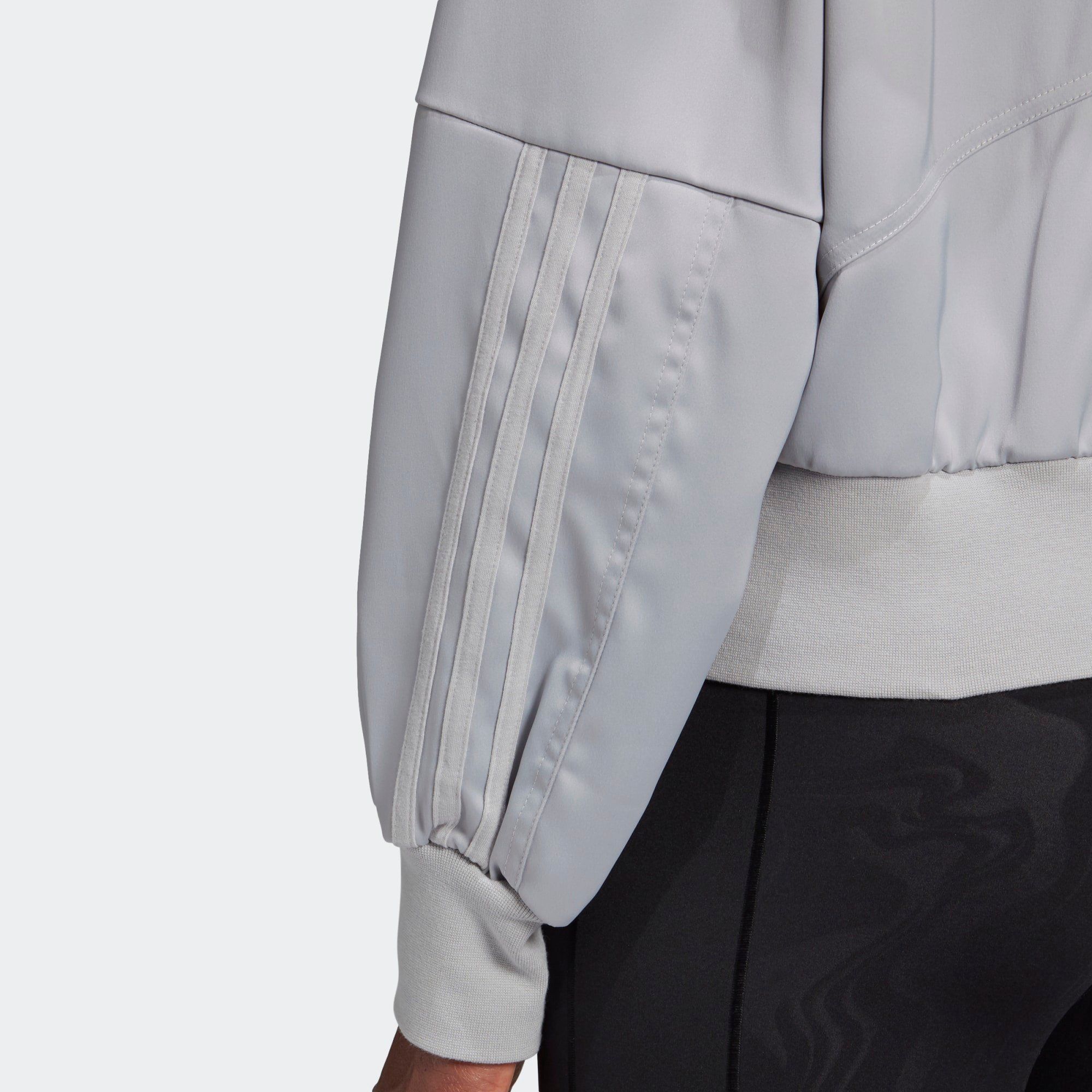 adidas Glam On Bomber Jacket - Grey Two