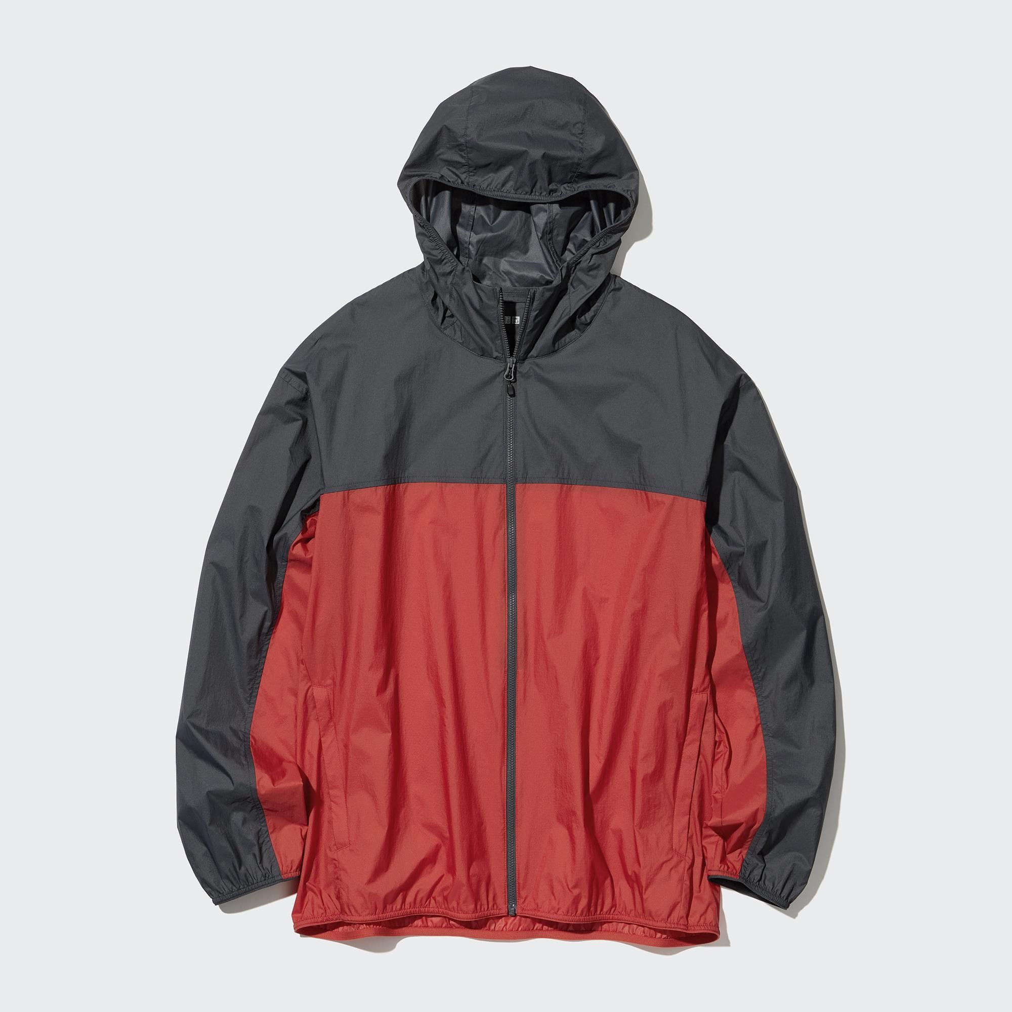 Uniqlo Pocketable UV Protection Parka - Black / Red
