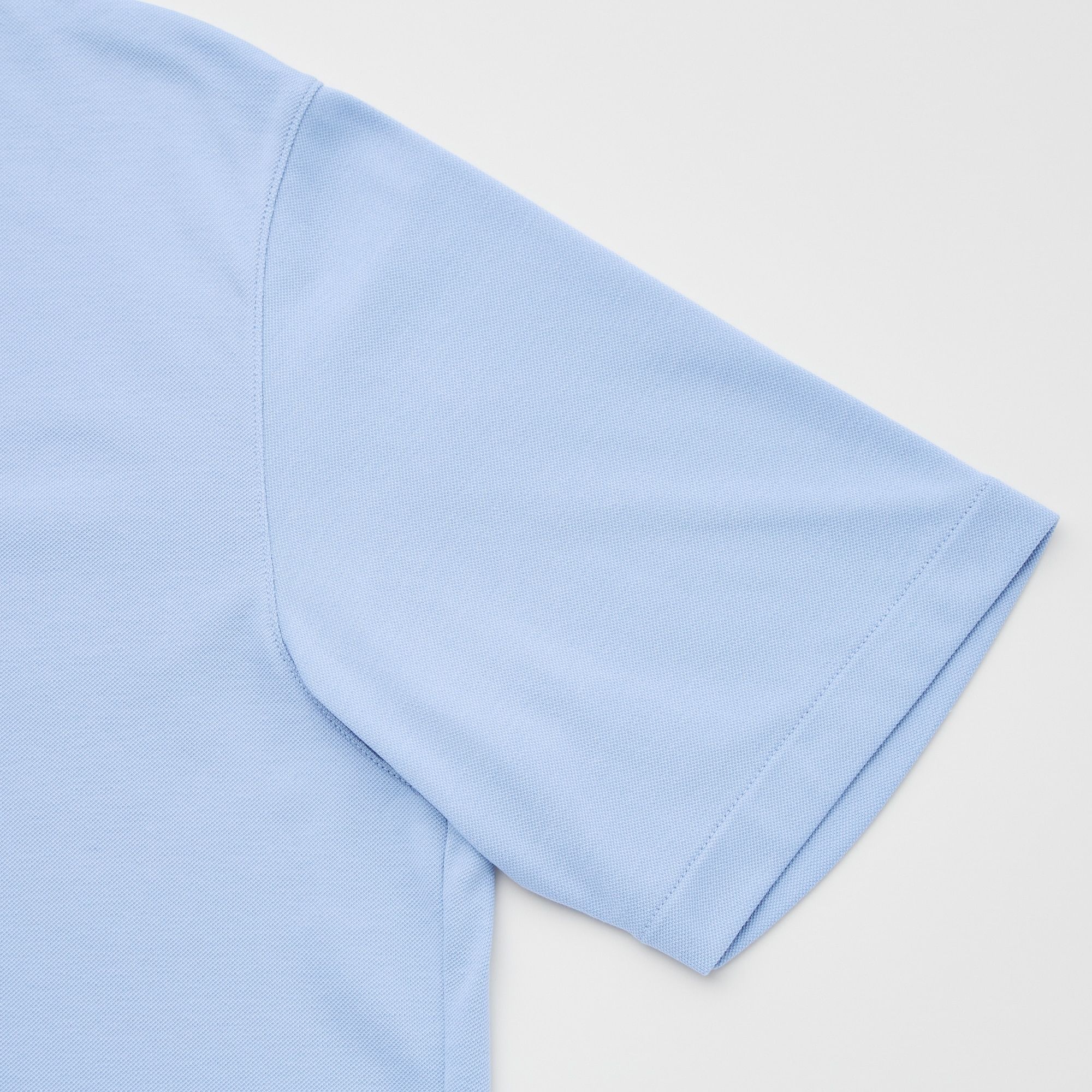  Uniqlo AIRism Kanoko Polo Short Sleeve Shirt - Light Blue 